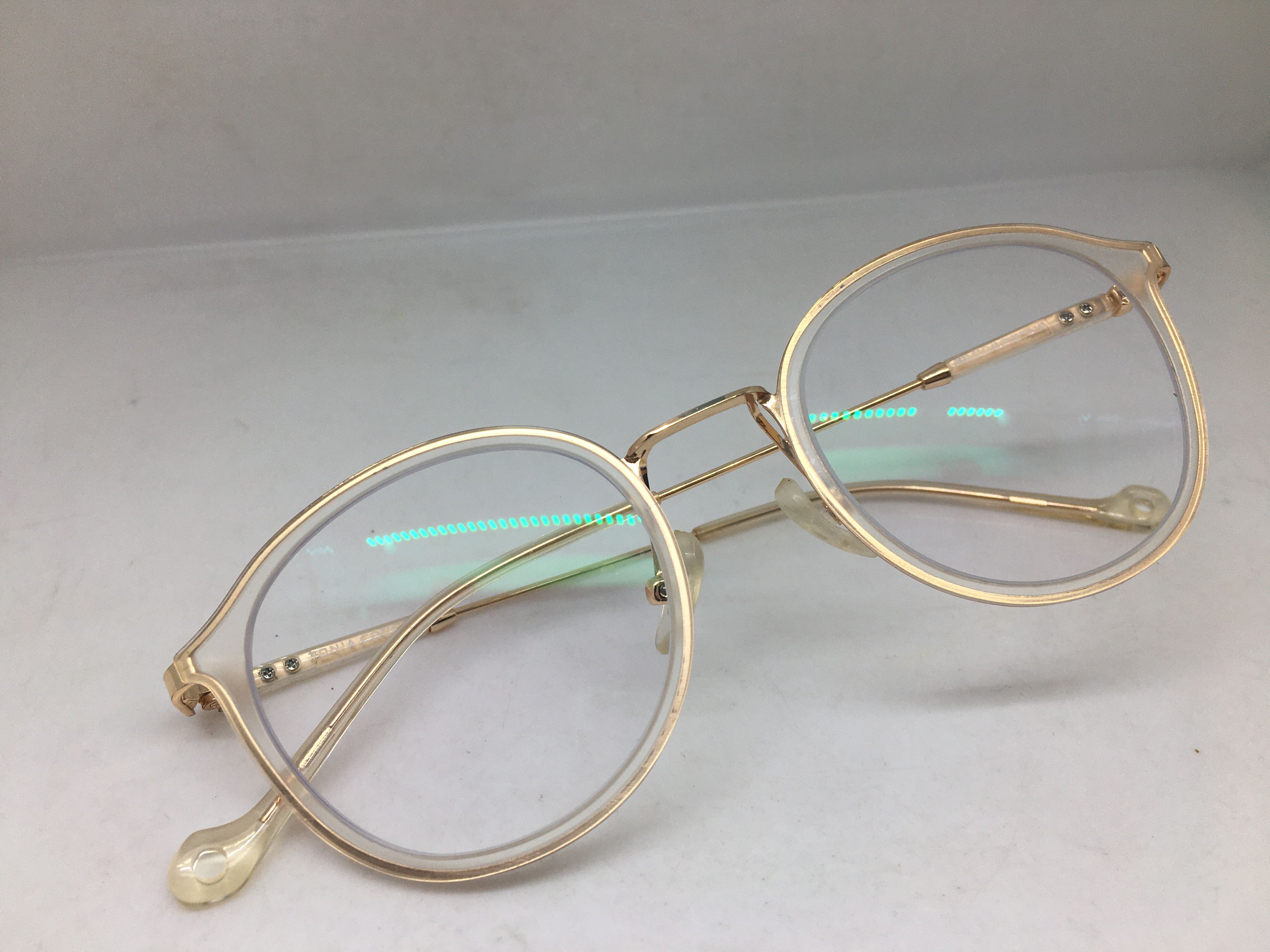 Other Tonia Couch Gold PREPPY Anti Blue Light Eyeglasses Frame Size ONE SIZE - 7 Thumbnail