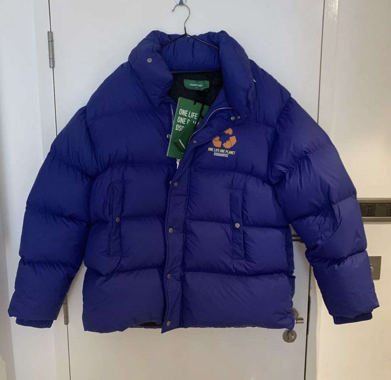 Dsquared2 Dsquared2 Irish Blue Padded Puffer.Kaban Jacket Size:52 Size US L / EU 52-54 / 3 - 1 Thumbnail