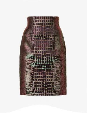 Balmain o1y0625 Midi Skirt in Multicolor Size 28" / US 6 / IT 42 - 1 Thumbnail