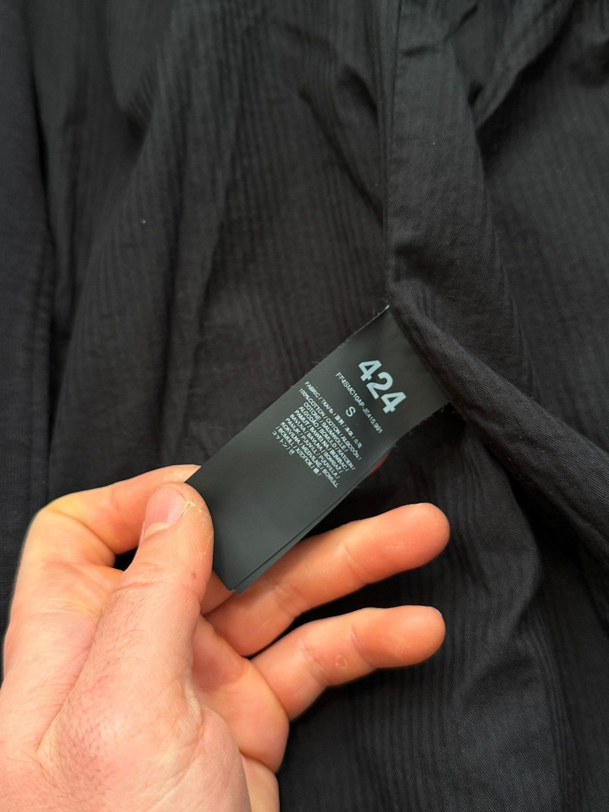 424 Reconstructed Sun Faded Jersey Shirts Overcoat Trench Size US S / EU 44-46 / 1 - 10 Thumbnail