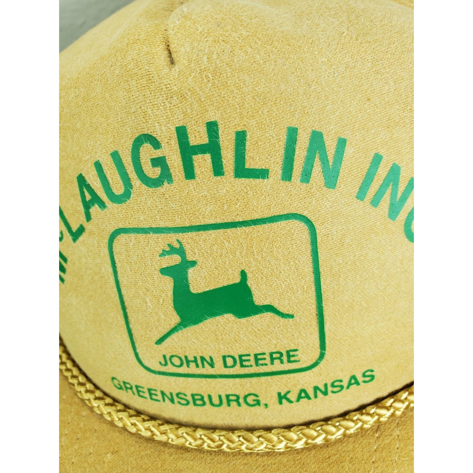 John Deere × Vintage John Deere McLaughlin Inc Greensburg Kansas Snapback Hat Cap Size ONE SIZE - 5 Thumbnail