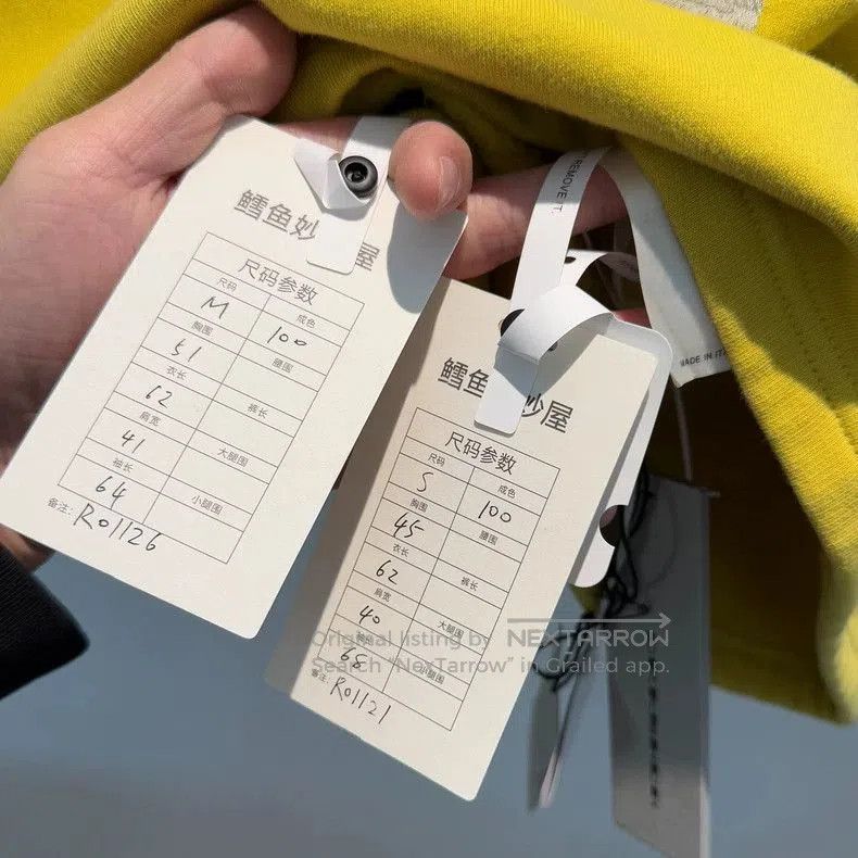 Rick Owens Rick Owens Lemon Yellow Embroidered Sweatshirt. Size US M / EU 48-50 / 2 - 9 Thumbnail