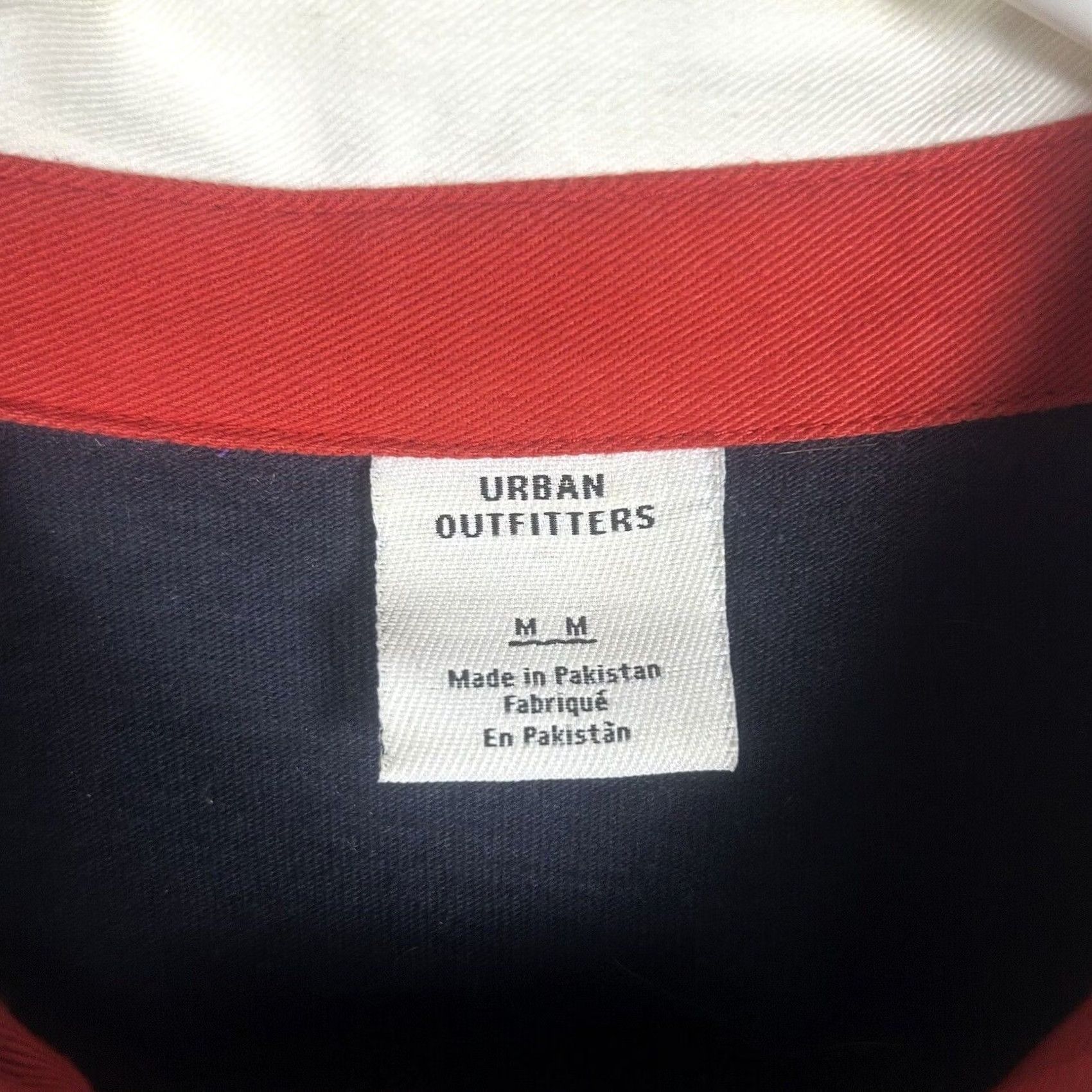 Urban Outfitters Urban Outfitters Long Sleeve Rugby Shirt Mens M Striped Blue Red Polo Style Shirt Size US M / EU 48-50 / 2 - 4 Thumbnail