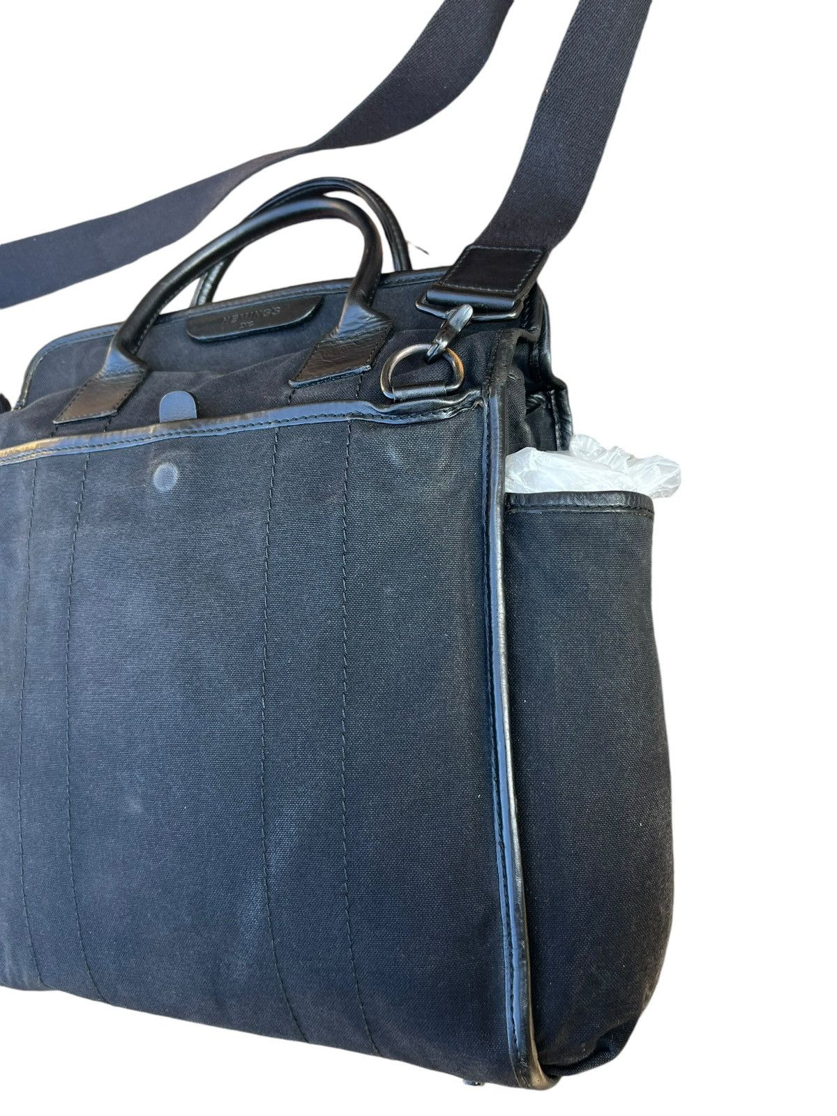 Vintage Vintage Heming’s Inc. X Rootote Japan Fade Black Canvas Bag Size ONE SIZE - 7 Thumbnail