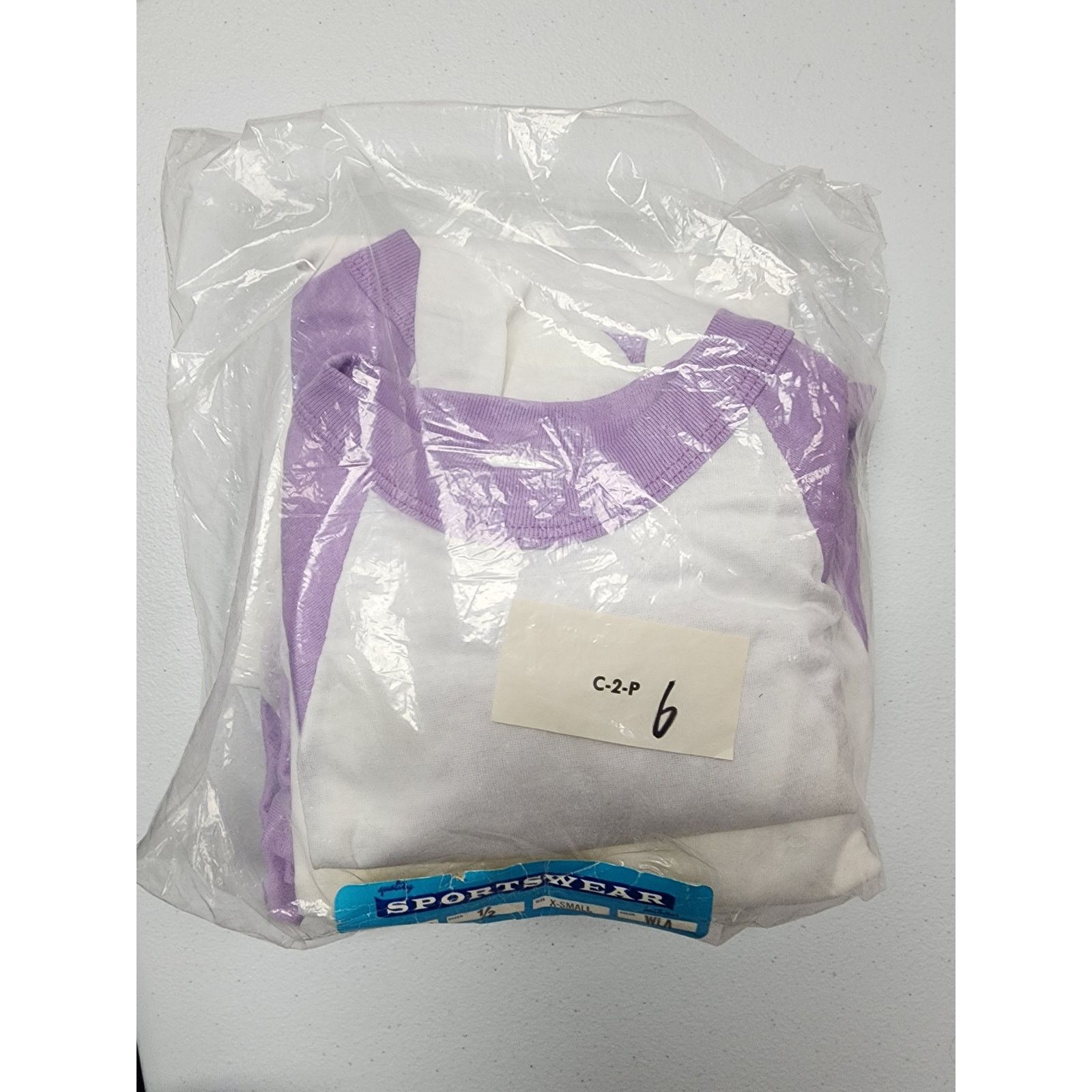 Other 80s Vintage Purple White Cropped Tee Sportswear USA Made XS Size XS / US 0-2 / IT 36-38 - 6 Thumbnail