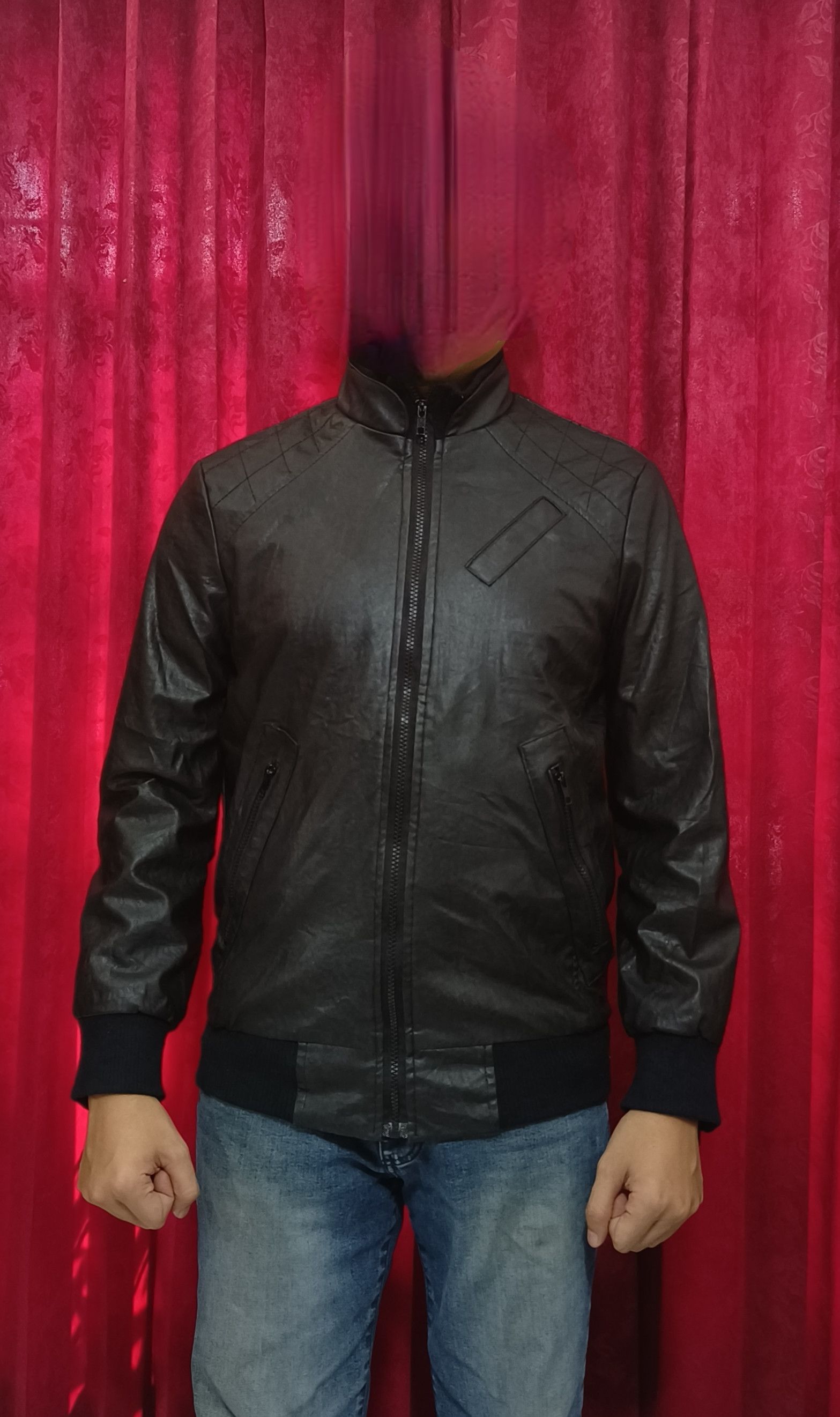 Vintage Vintage KSTARING by TASTE MAXIMUM Bomber Faux Leather Jacket Size US M / EU 48-50 / 2 - 9 Thumbnail