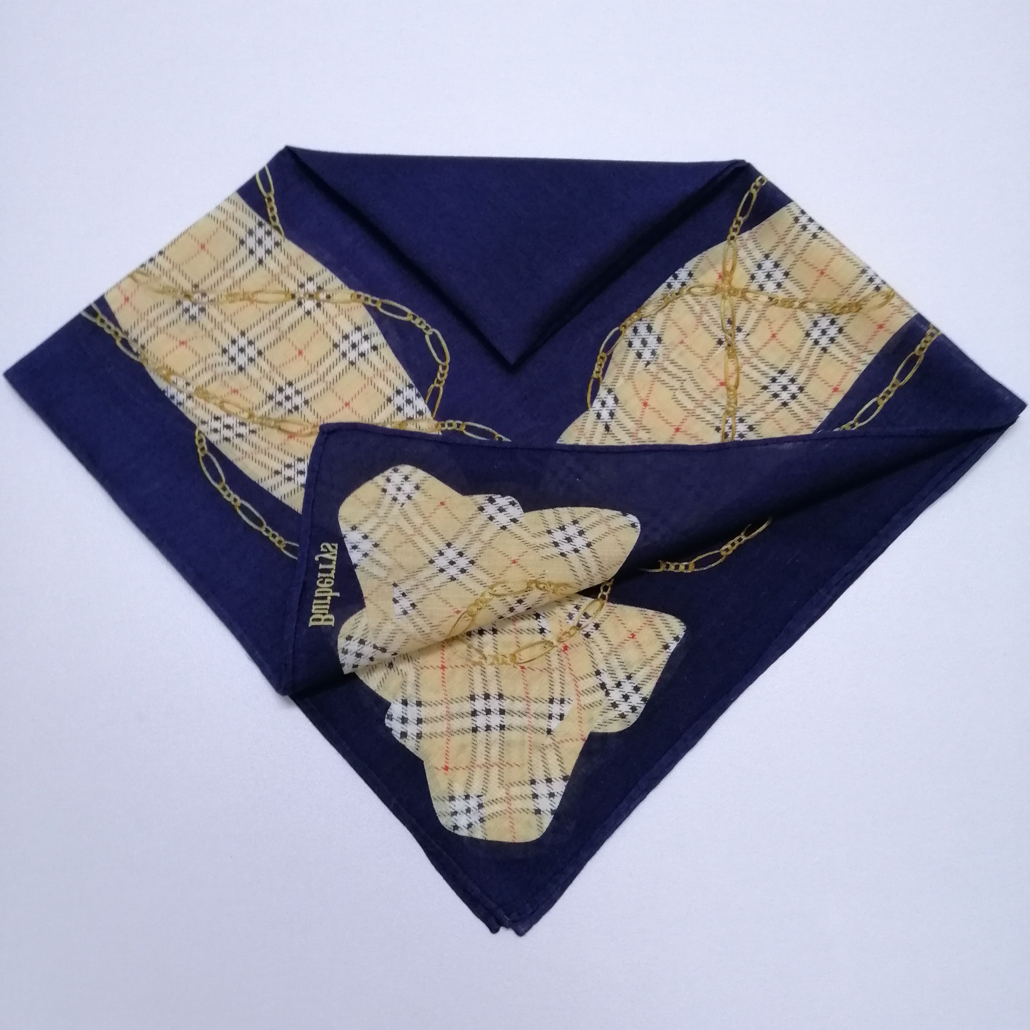 Burberry Vintage Burberry Handkerchief/Neckerchief/Bandana-KD2266 Size ONE SIZE - 4 Thumbnail