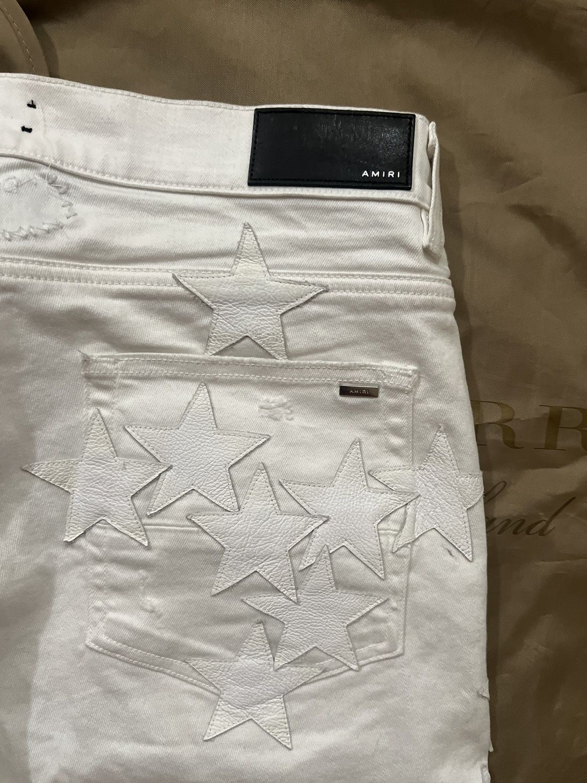 Amiri Amiri x Chemist White Star Patch Jeans size 36 $2500 Size US 36 / EU 52 - 9 Thumbnail