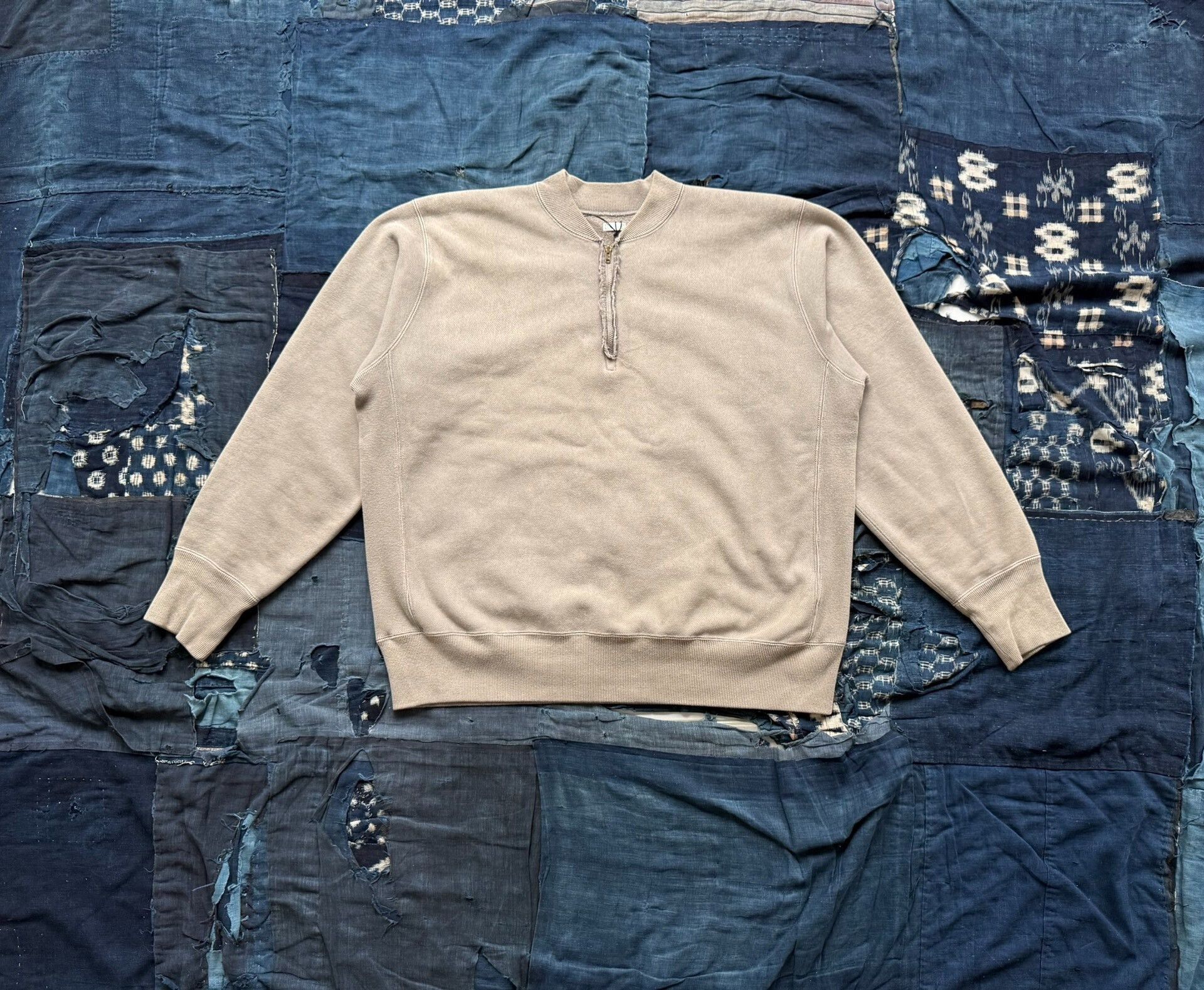 A.PRESSE A.PRESSE 25aw Vintage Half Zip Rib Sweater Size US L / EU 52-54 / 3 - 1 Thumbnail