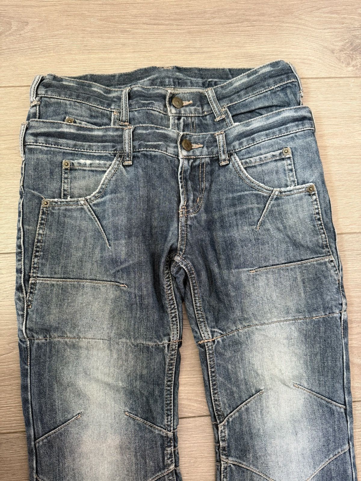 PPFM PPFM DOUBLE WAIST DENIM JEANS Size US 30 / EU 46 - 1 Thumbnail