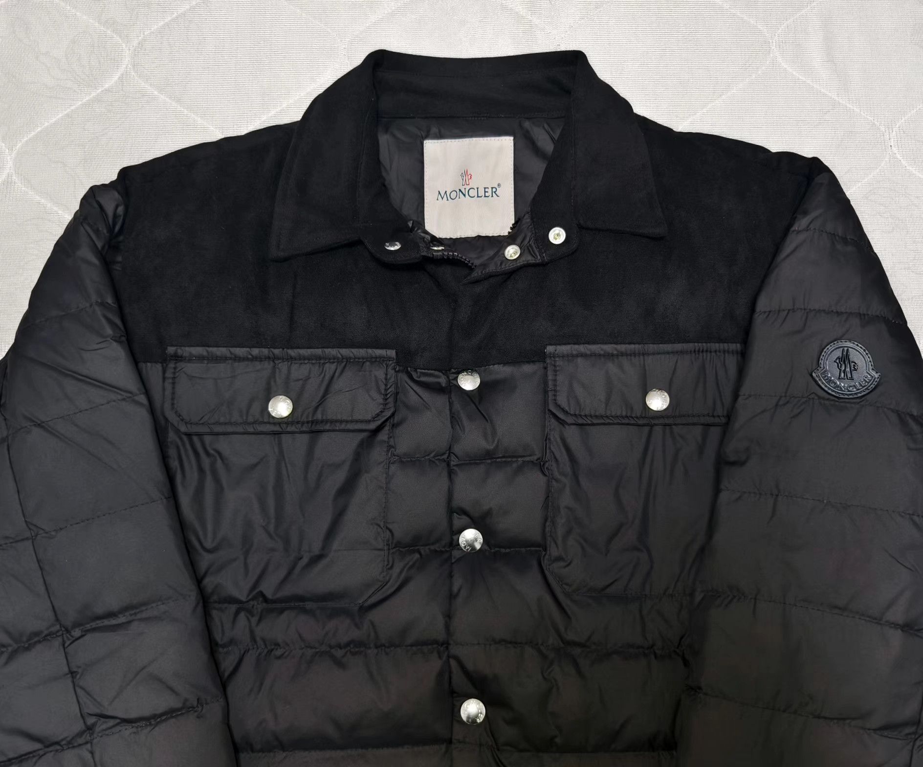 Moncler Moncler lightweight suede down jacket Size US M / EU 48-50 / 2 - 2 Thumbnail