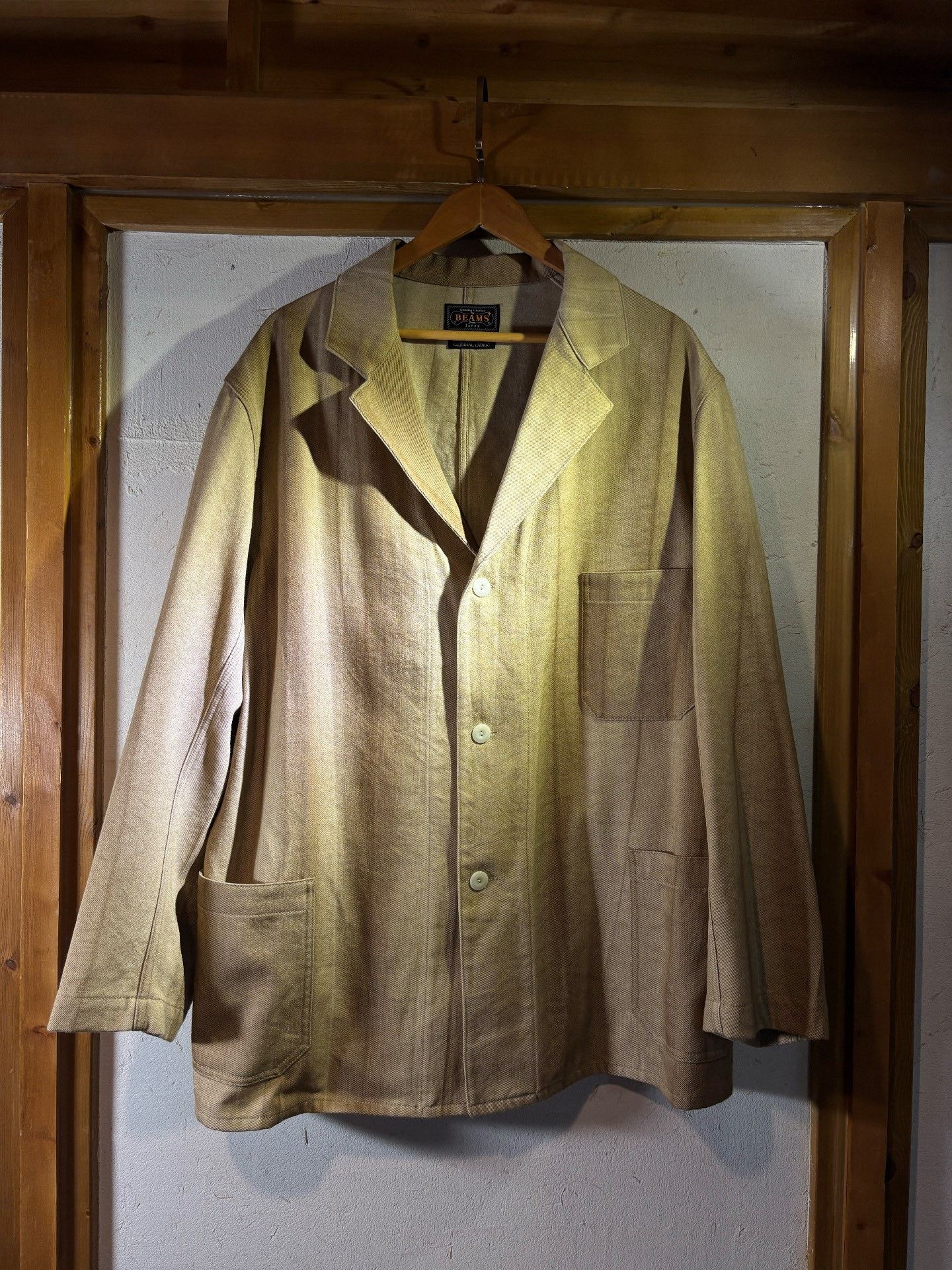 Beams Plus Beams Plus Distressed Sun-Processed Blazer Size US XL / EU 56 / 4 - 1 Thumbnail