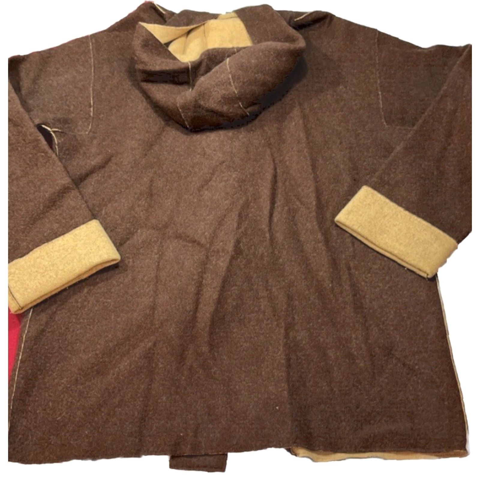 Ralph Lauren VINTAGE Ralph Lauren Coat Jacket Wool Brown Hooded Button 90s Womens S Brown Wool Parka Coat - Ralph Lauren - USA - Medium? Size S / US 4 / IT 40 - 2 Thumbnail