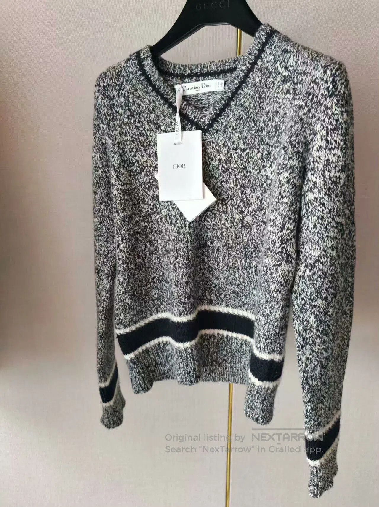 Dior Dior Women's Gray Knit Top. Size M / US 6-8 / IT 42-44 - 1 Thumbnail