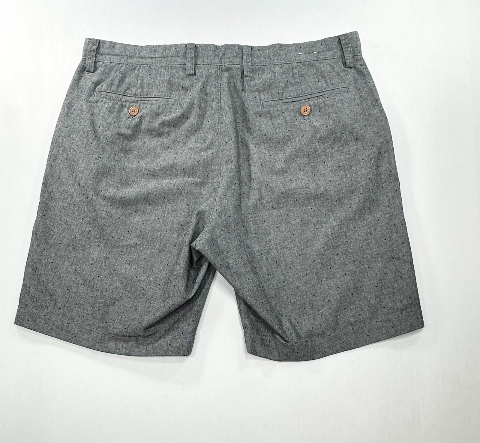 J.Crew J Crew Gramercy Flat Cotton Chino Shorts Mens Gray 33W Size US 33 - 2 Thumbnail