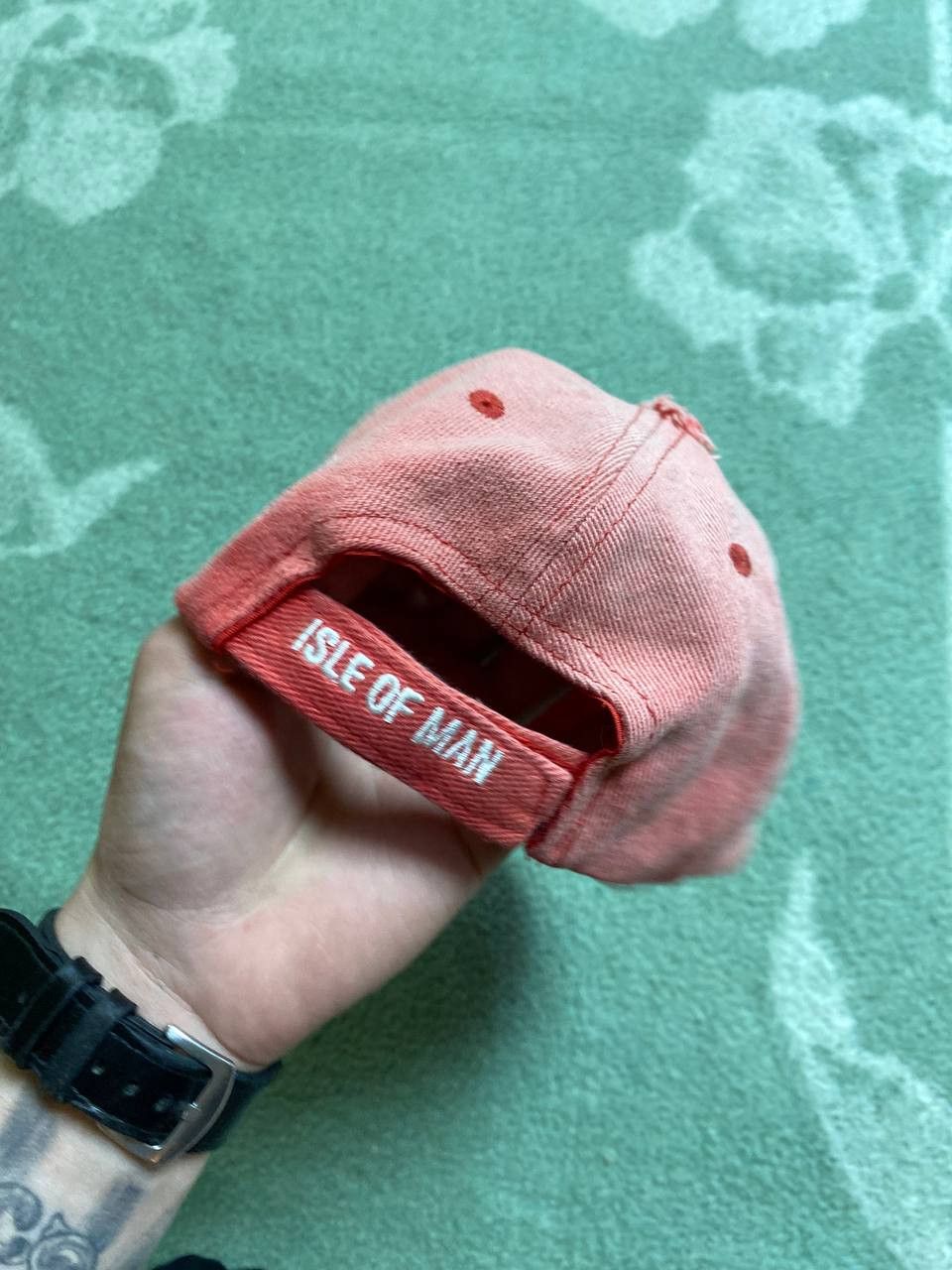 Vintage Hats Vintage pink Cap ISLE OF MAN big logo Y2K streetwear Size ONE SIZE - 5 Thumbnail