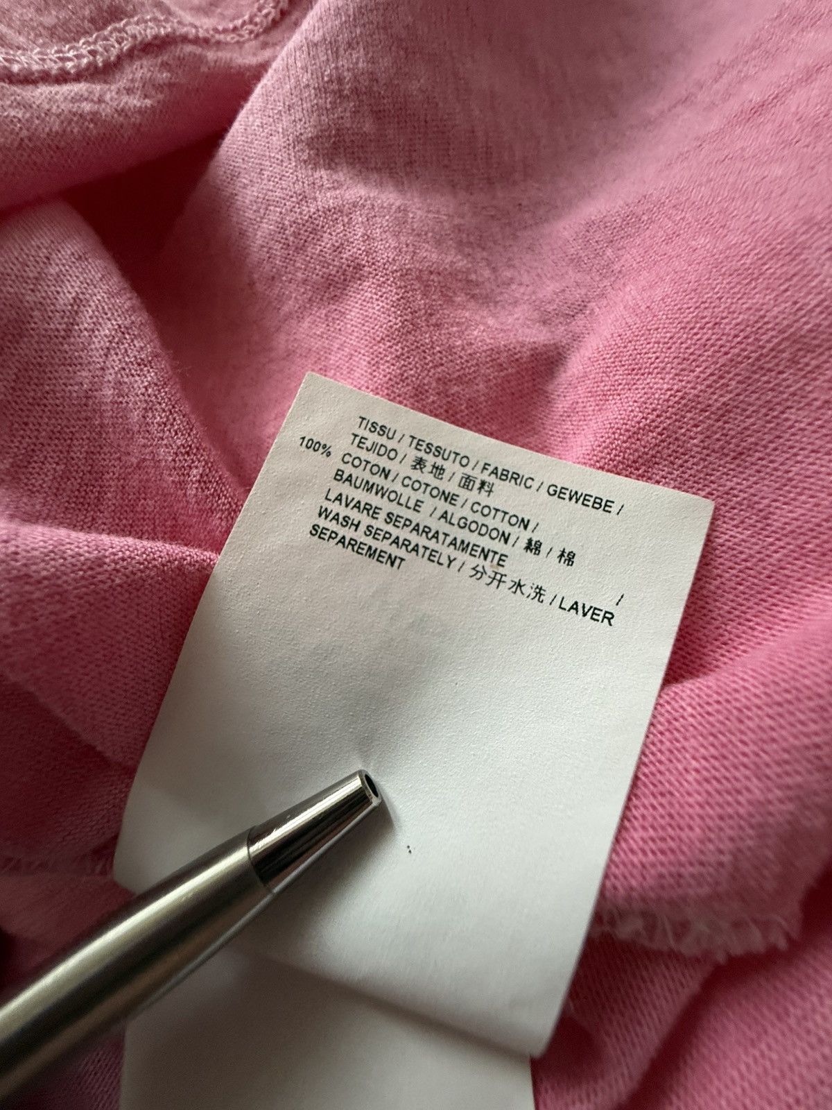 Saint Laurent Paris $550 Saint Laurent Rive Gauche logo t shirt pink M grail Size US M / EU 48-50 / 2 - 20 Thumbnail