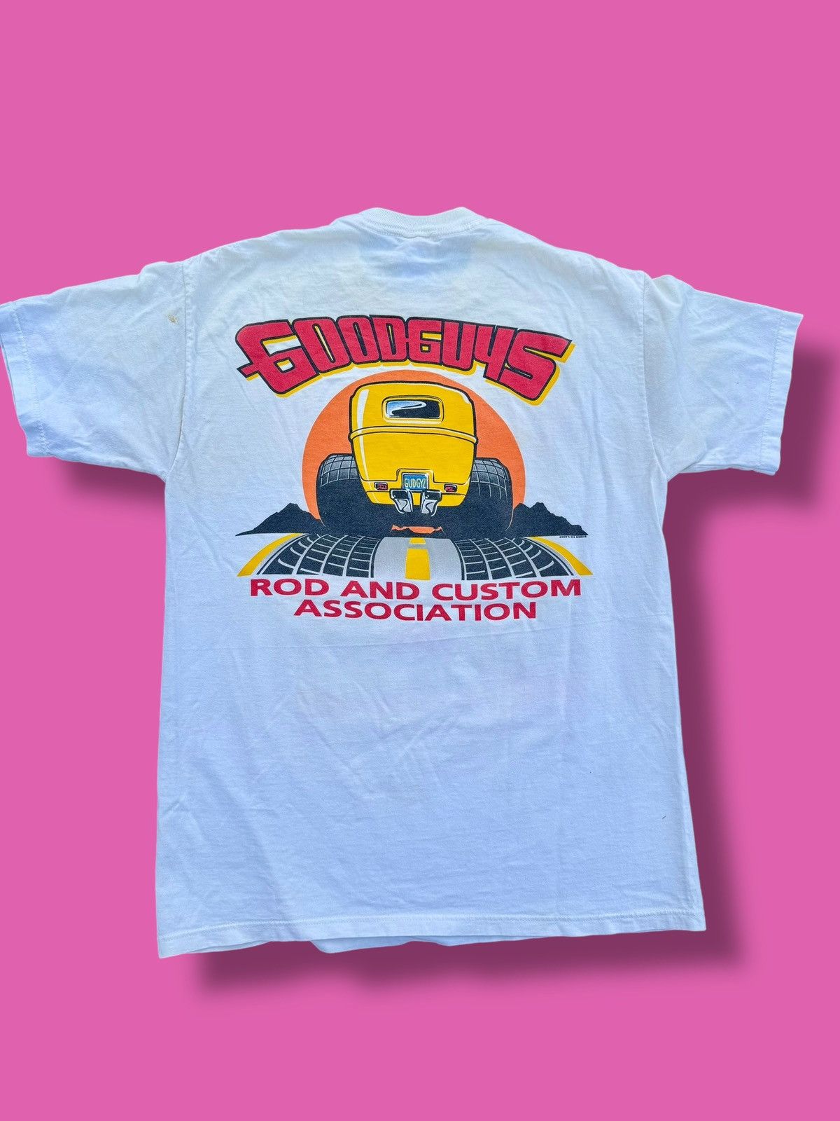 NASCAR × Vintage 1997 Vintage Hot Rod Car Show 90’s Neon Racing T-Shirt Size US M / EU 48-50 / 2 - 4 Thumbnail