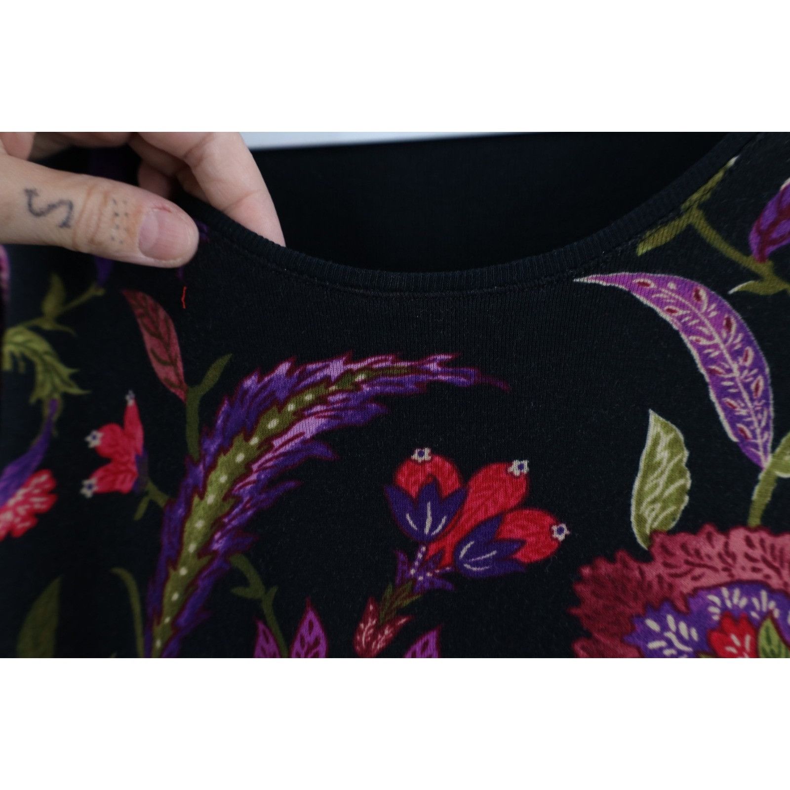Polo Ralph Lauren Vintage 90s Ralph Lauren Paisley Flower Long Sleeve T-Shirt Size L / US 10 / IT 46 - 5 Thumbnail
