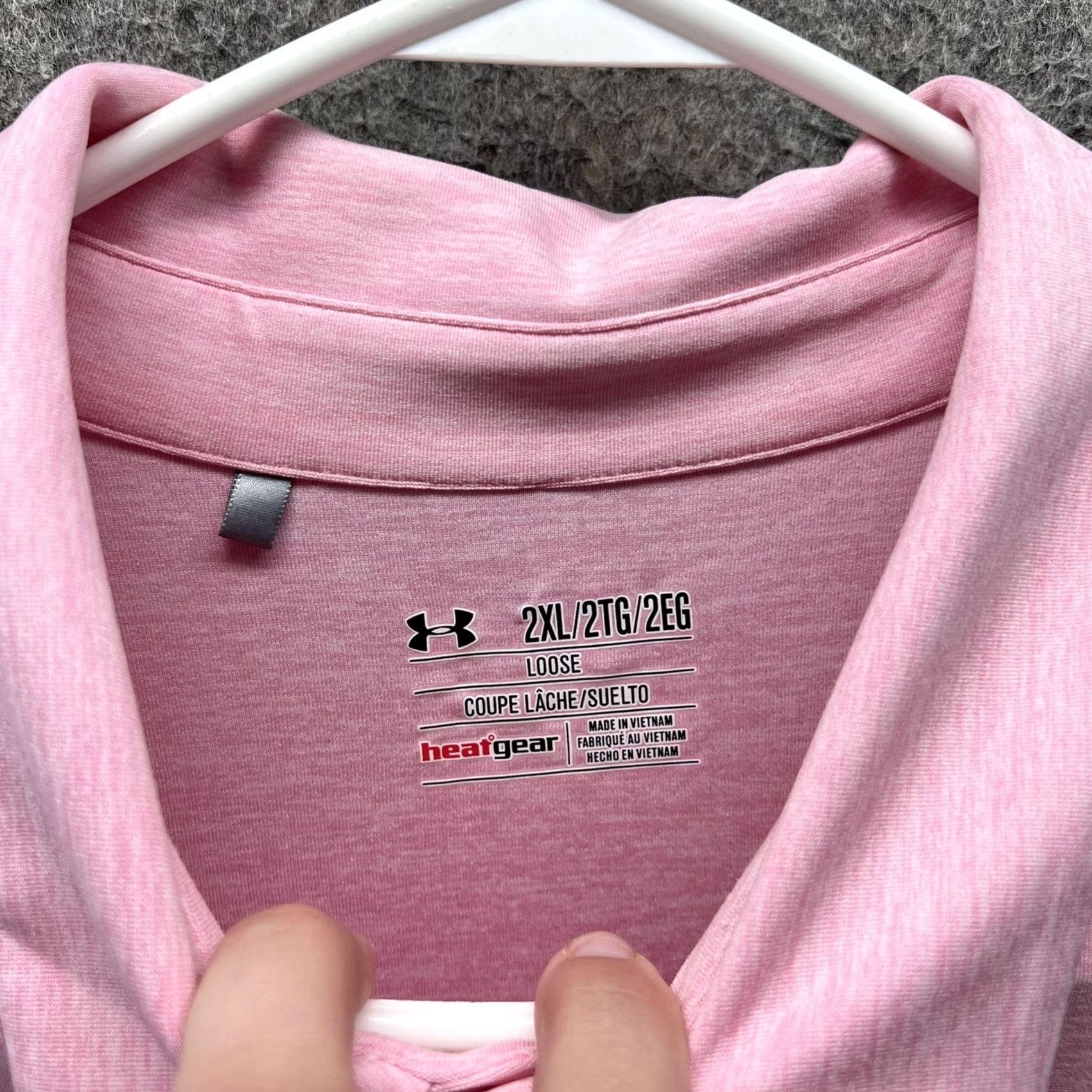 Under Armour Under Armour Polo Shirt Mens 2XL Pink HeatGear Boca Grove Golf Short Sleeve Loose Performance Size US XXL / EU 58 / 5 - 4 Thumbnail