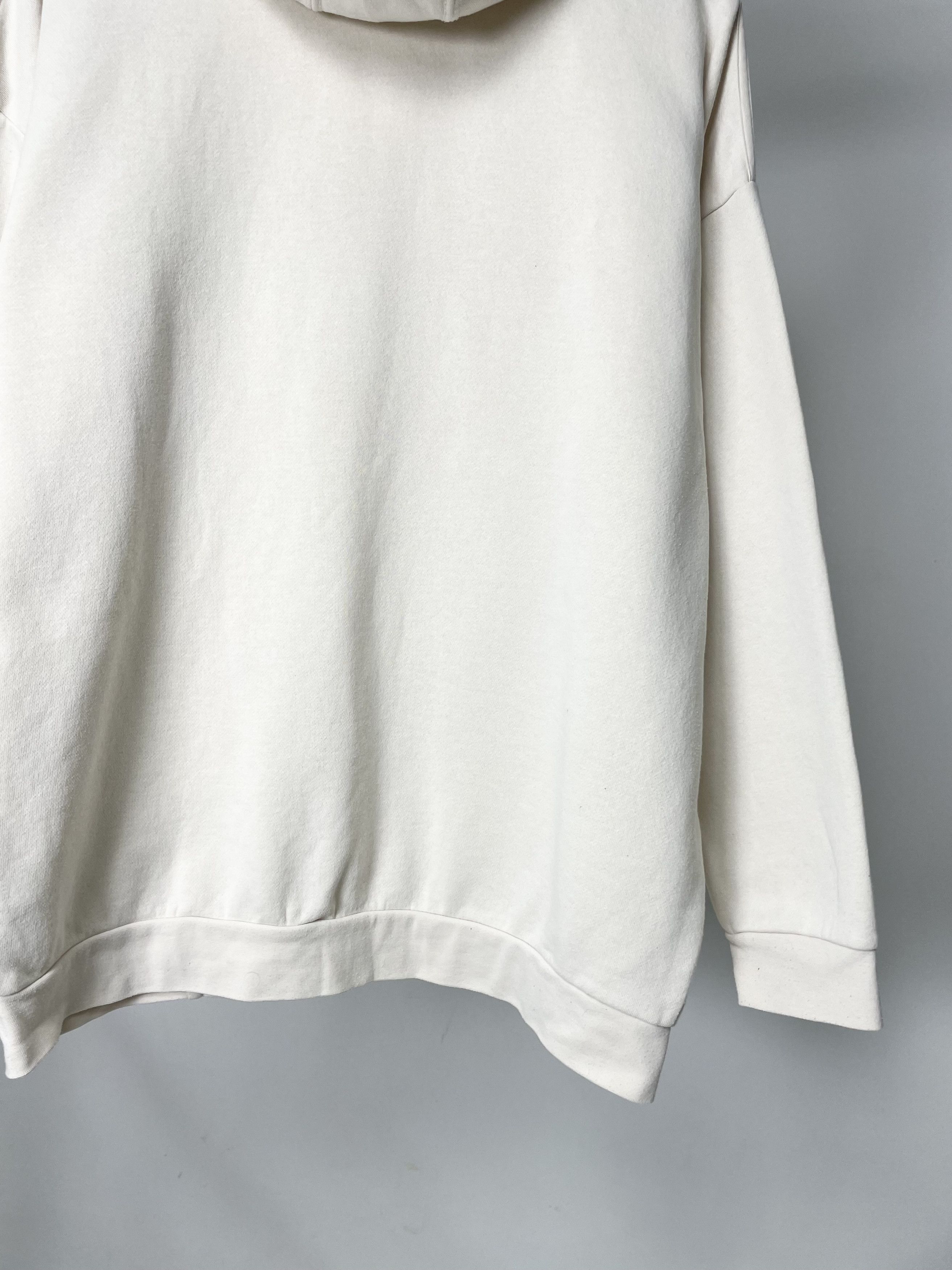 Adidas Adidas ( Size S ) Beige Cream Boxy Baggy Fit Hoodie Size S / US 4 / IT 40 - 10 Thumbnail