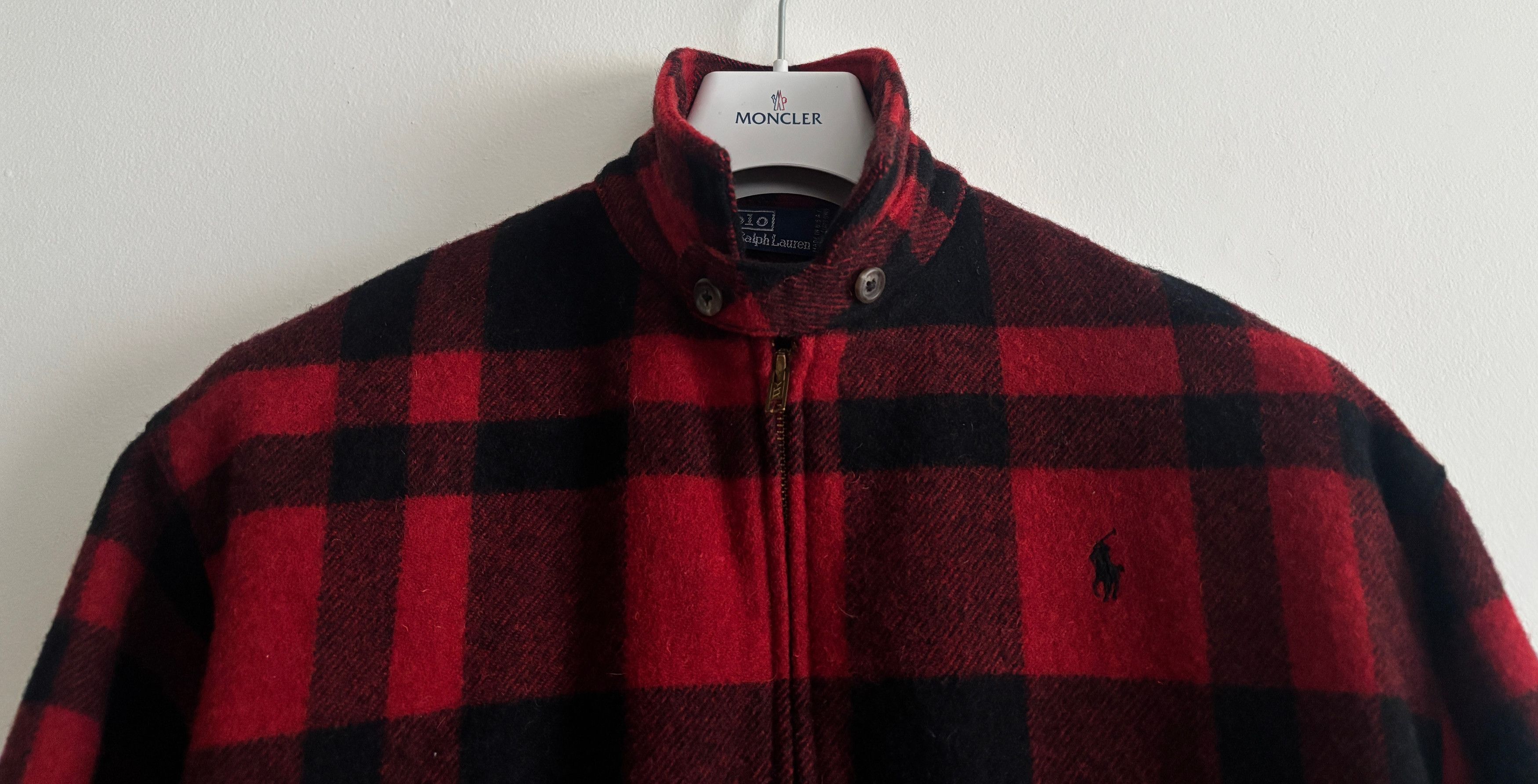 Polo Ralph Lauren Vintage miUSA Buffalo Plaid Wool Zip Jacket - Small Size US S / EU 44-46 / 1 - 4 Thumbnail