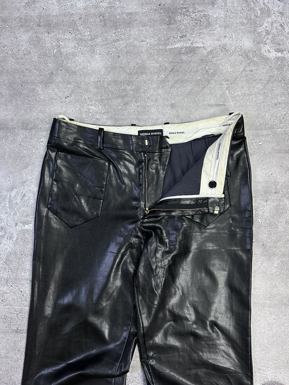 Sonia Rykiel × Vintage Sonia Rykiel Paris Black Trousers Size 28" / US 6 / IT 42 - 3 Thumbnail