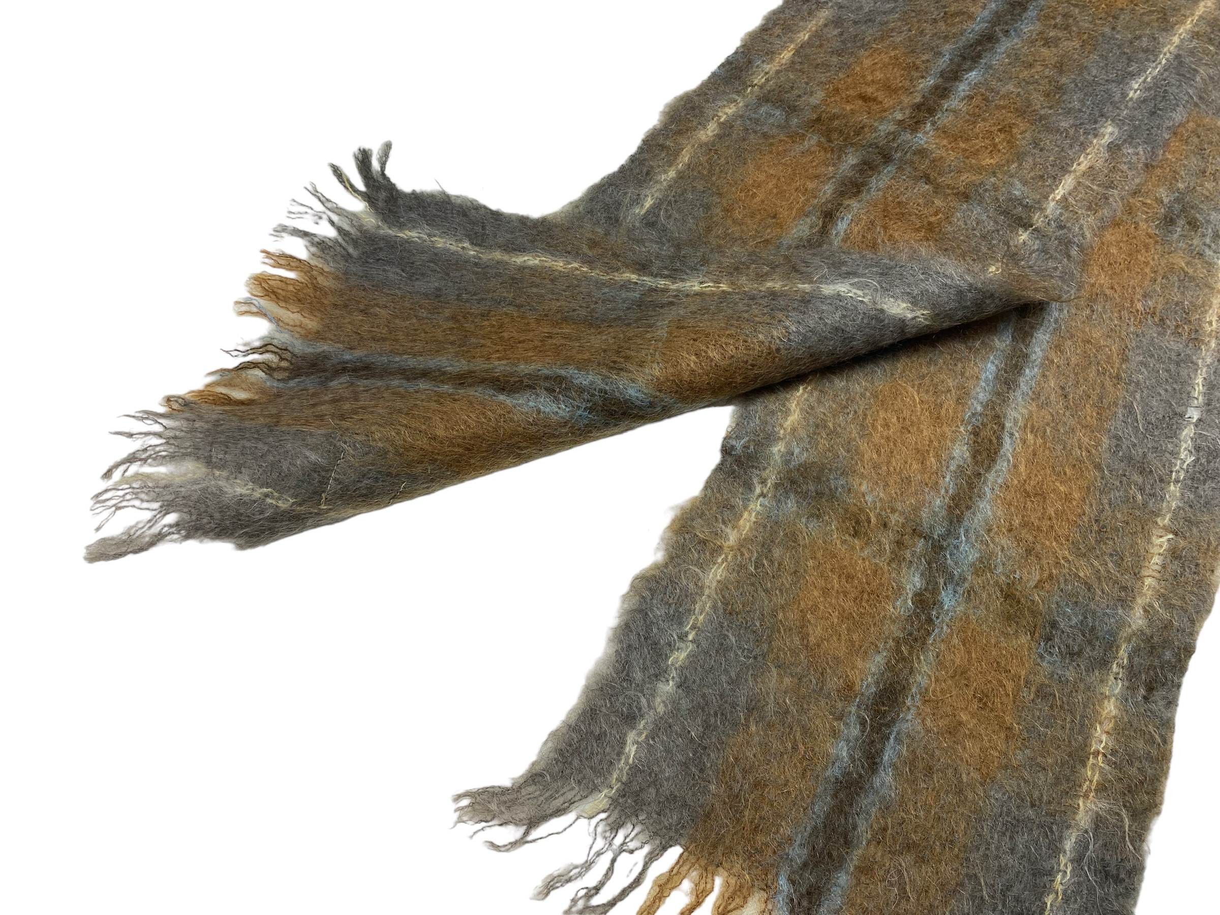 Vintage Vintage Glen Cree Striped Wool Scarf - 90s Made in Scotland Size ONE SIZE - 7 Thumbnail