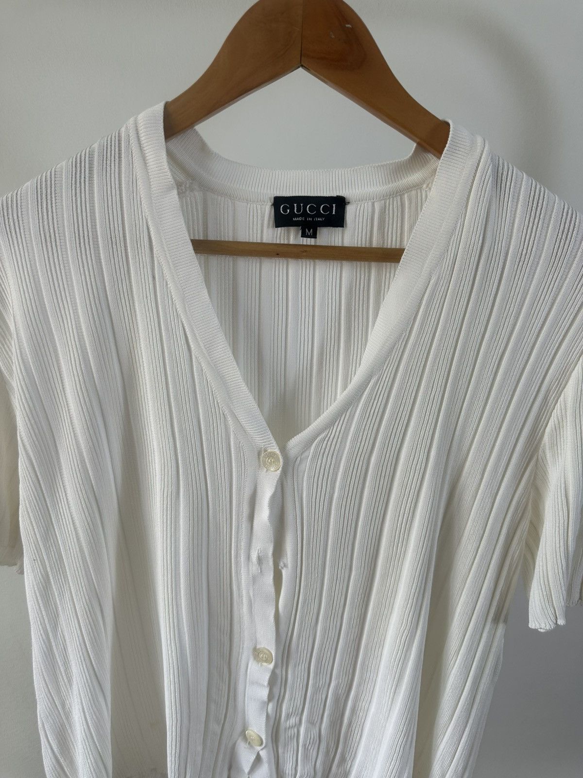 Gucci Gucci Tom Ford Era 1996 Ribbed Knit Cardigan Size US M / EU 48-50 / 2 - 3 Thumbnail