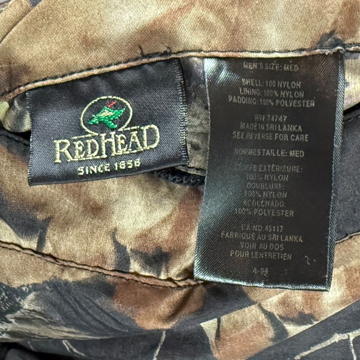 Redhead RedHead Vintage Camo Full Zip Insulated Reversible Men's M Size US M / EU 48-50 / 2 - 3 Thumbnail