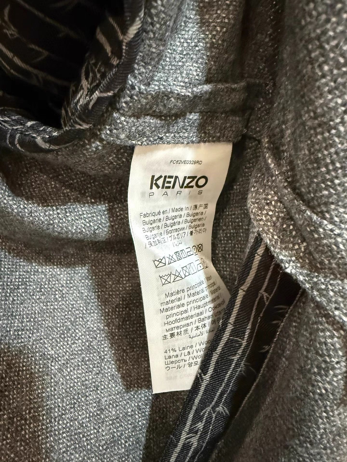Kenzo KENZO Genuine Grey Wool Cape Coat K31 Size XS / US 0-2 / IT 36-38 - 4 Thumbnail