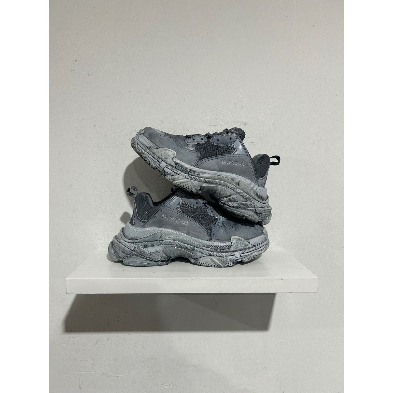 Balenciaga BALENCIAGA TRIPLE S DYED GREY SIZE 39 (EU 6) NEW Size US 6 / EU 39 - 1 Thumbnail