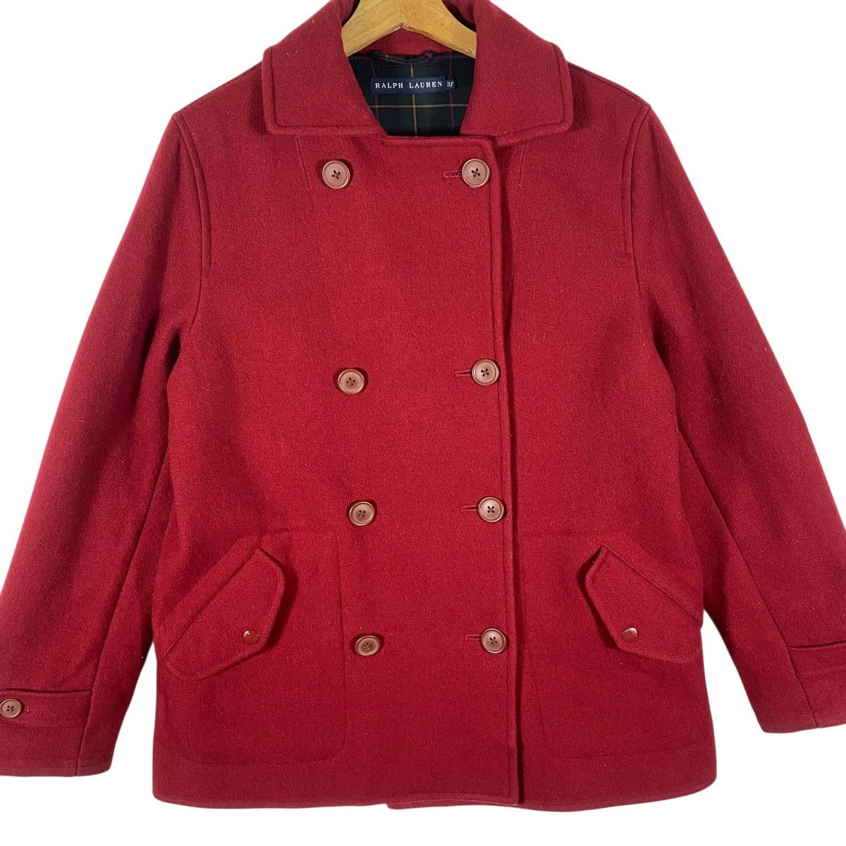 Ralph Lauren Vintage Ralph Lauren Double Coat Half Coat 3F Size Red Size M / US 6-8 / IT 42-44 - 4 Thumbnail