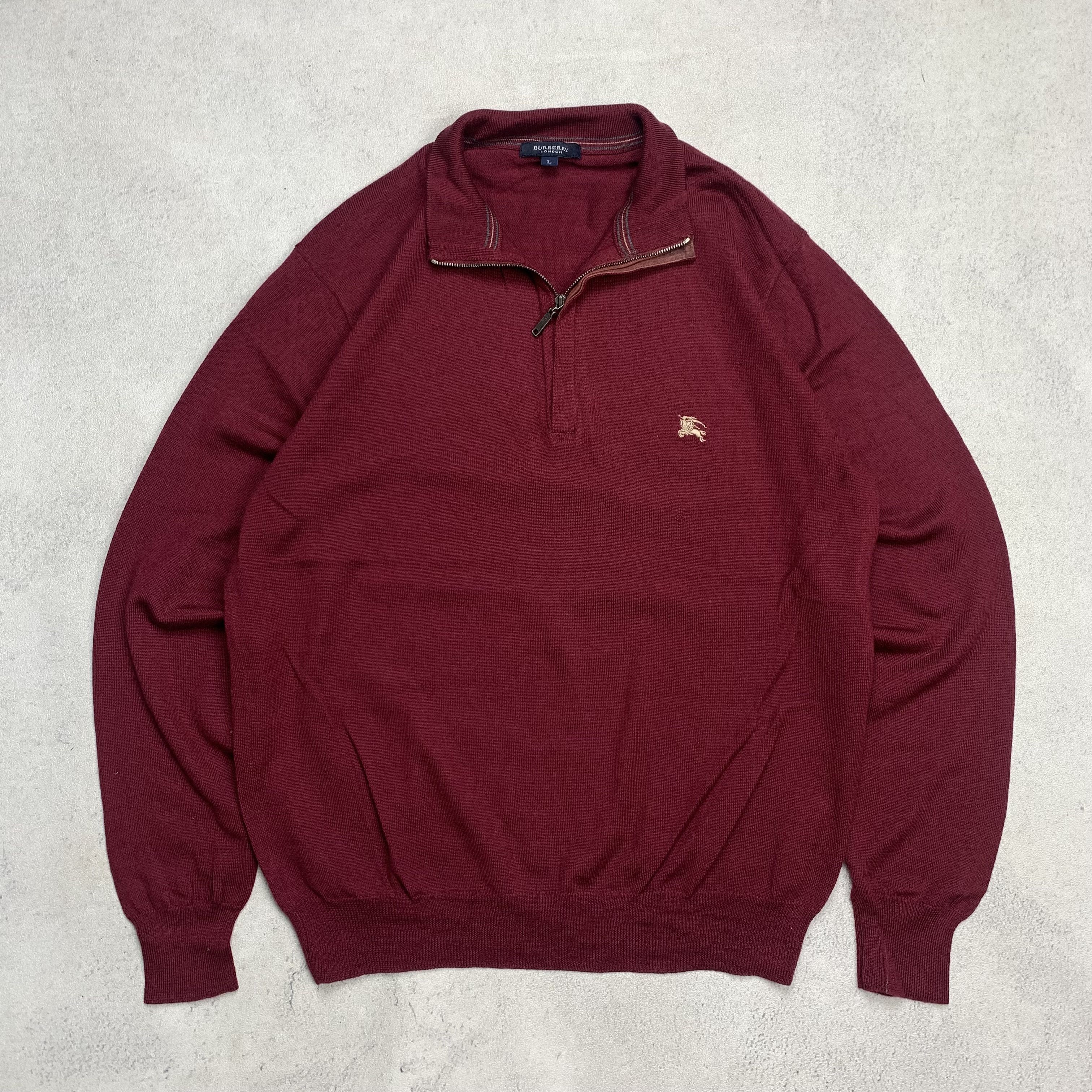 Burberry Vintage Burberry London Halfzip Sweater Jumper Size US M / EU 48-50 / 2 - 2 Thumbnail