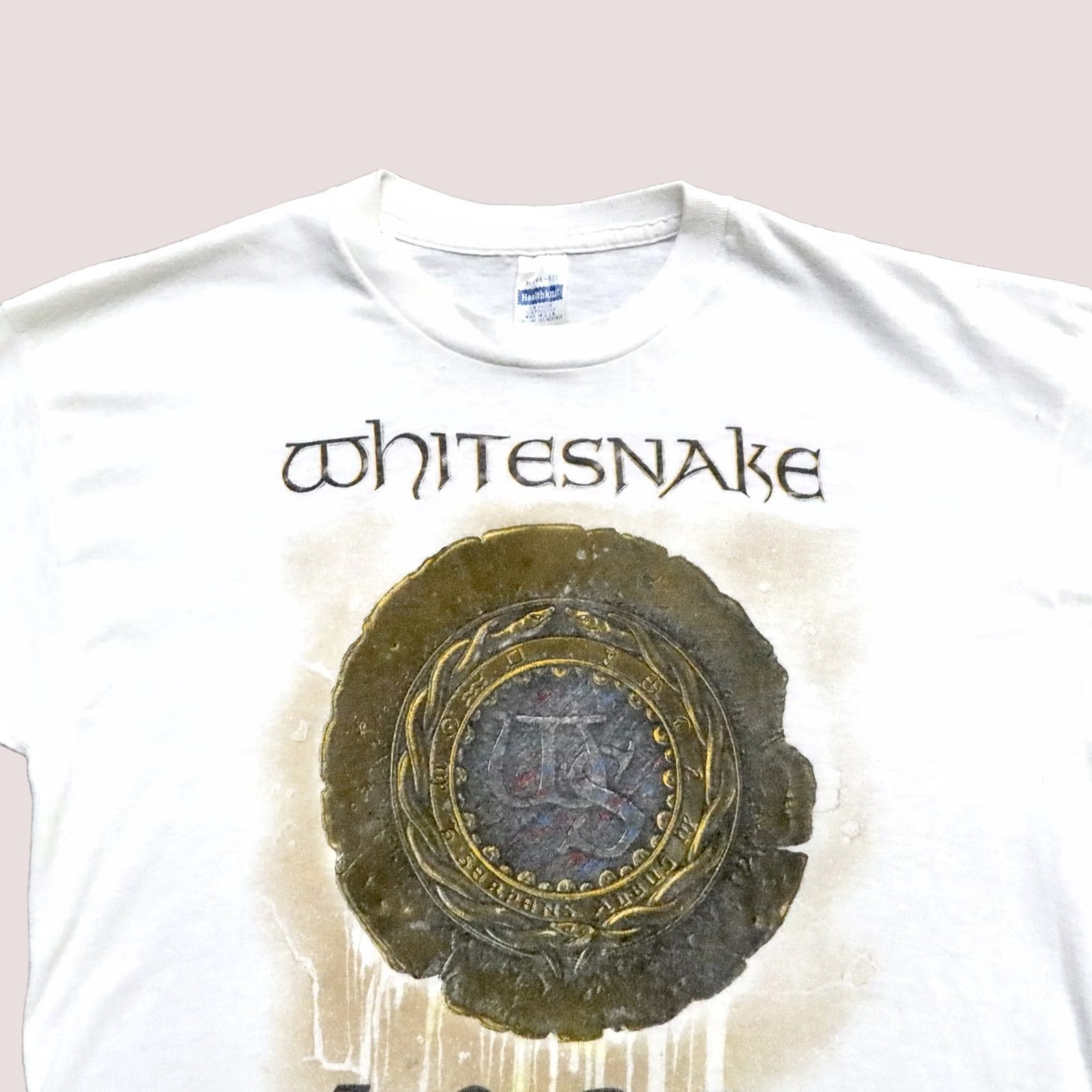 Vintage Vintage Whitesnake 1987 Band World Tour Shirt XL White Men’s Shirt XL White Vintage 80s Band World Tour Shirt Mens Size US XL / EU 56 / 4 - 1 Thumbnail