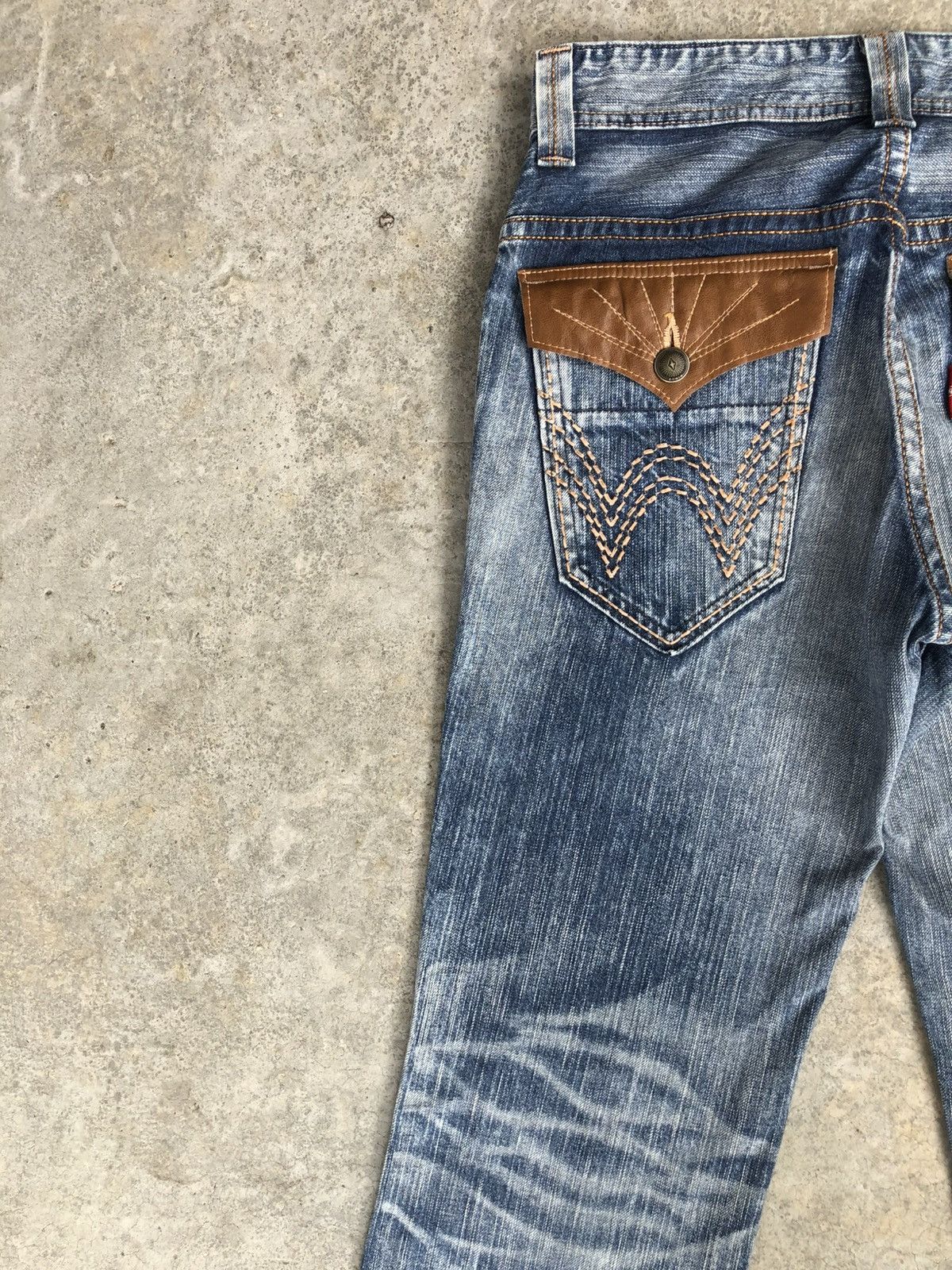 If Six Was Nine Japanese Edwin XU Flared Jeans Distressed Jeans Size US 31 - 9 Thumbnail