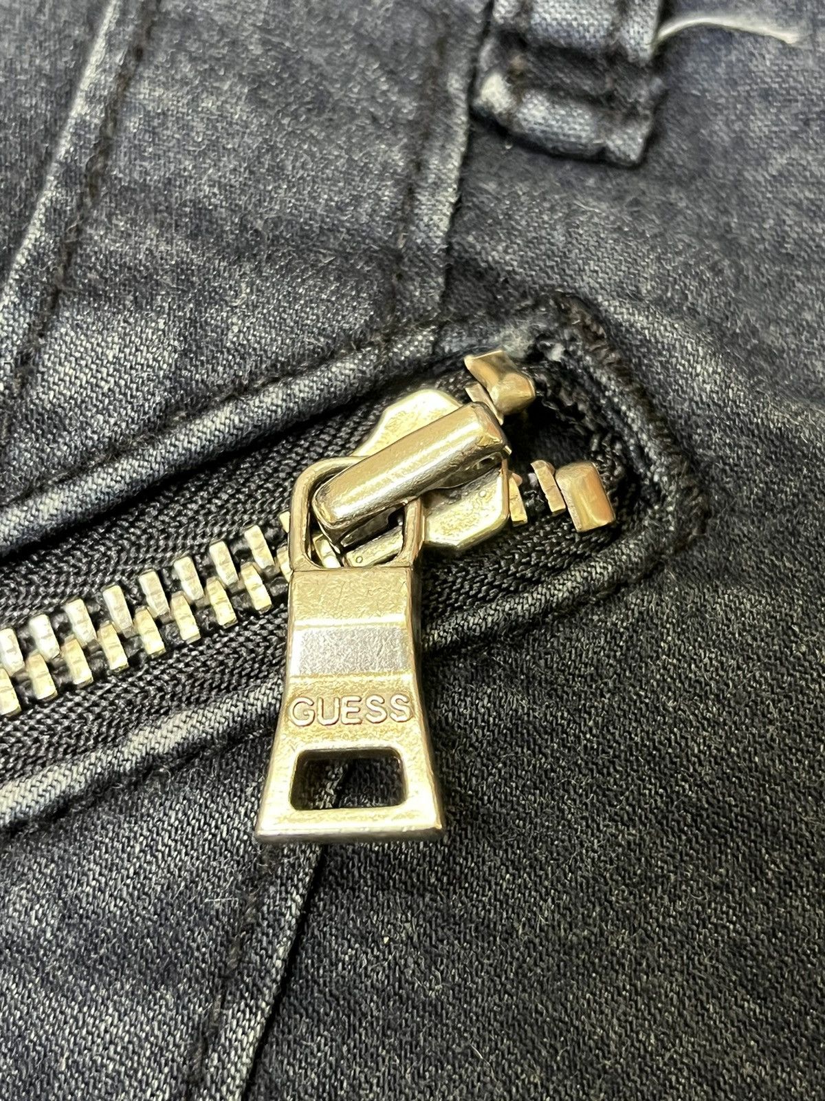 Guess SICK🔥GUESS PUNK GOTHIC BONDAGE MULTIPOCKET STRETCH JEANS Size US 28 / EU 44 - 15 Thumbnail