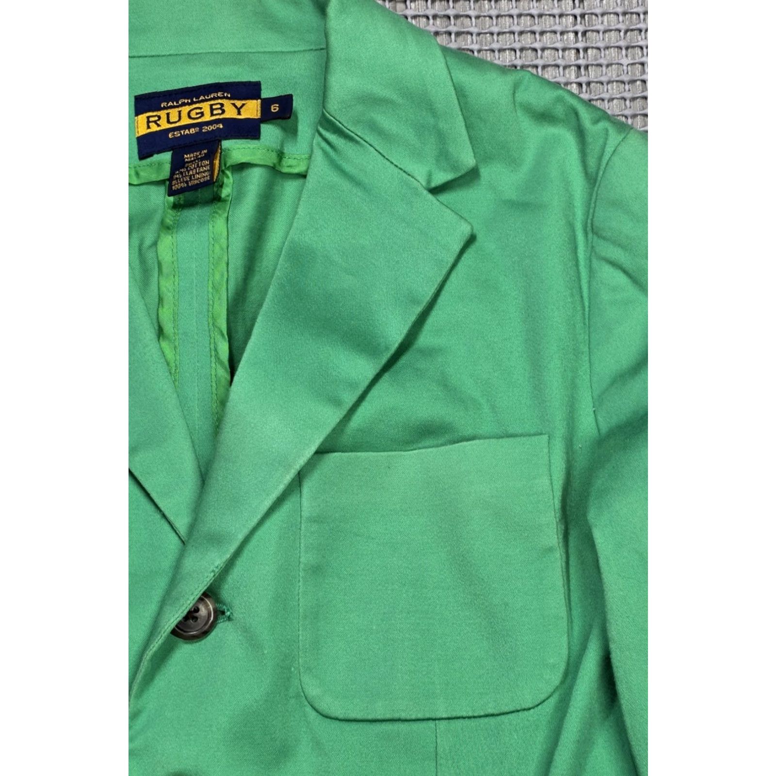 Polo Ralph Lauren Ralph Lauren Polo Rugby Green Womens Size 6 Blazer 4 Button Front Cotton Blend Blazer Women Green 2004 Rugby Classic, American, Elegant Mens? Size M / US 6-8 / IT 42-44 - 4 Thumbnail