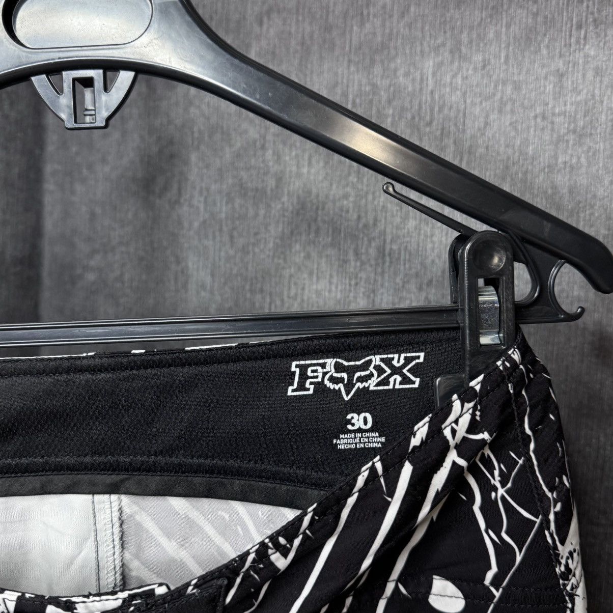 Fox Racing CRAZY Y2K Fox Racing Swim trunks board shorts Black White Size US 30 / EU 46 - 6 Thumbnail