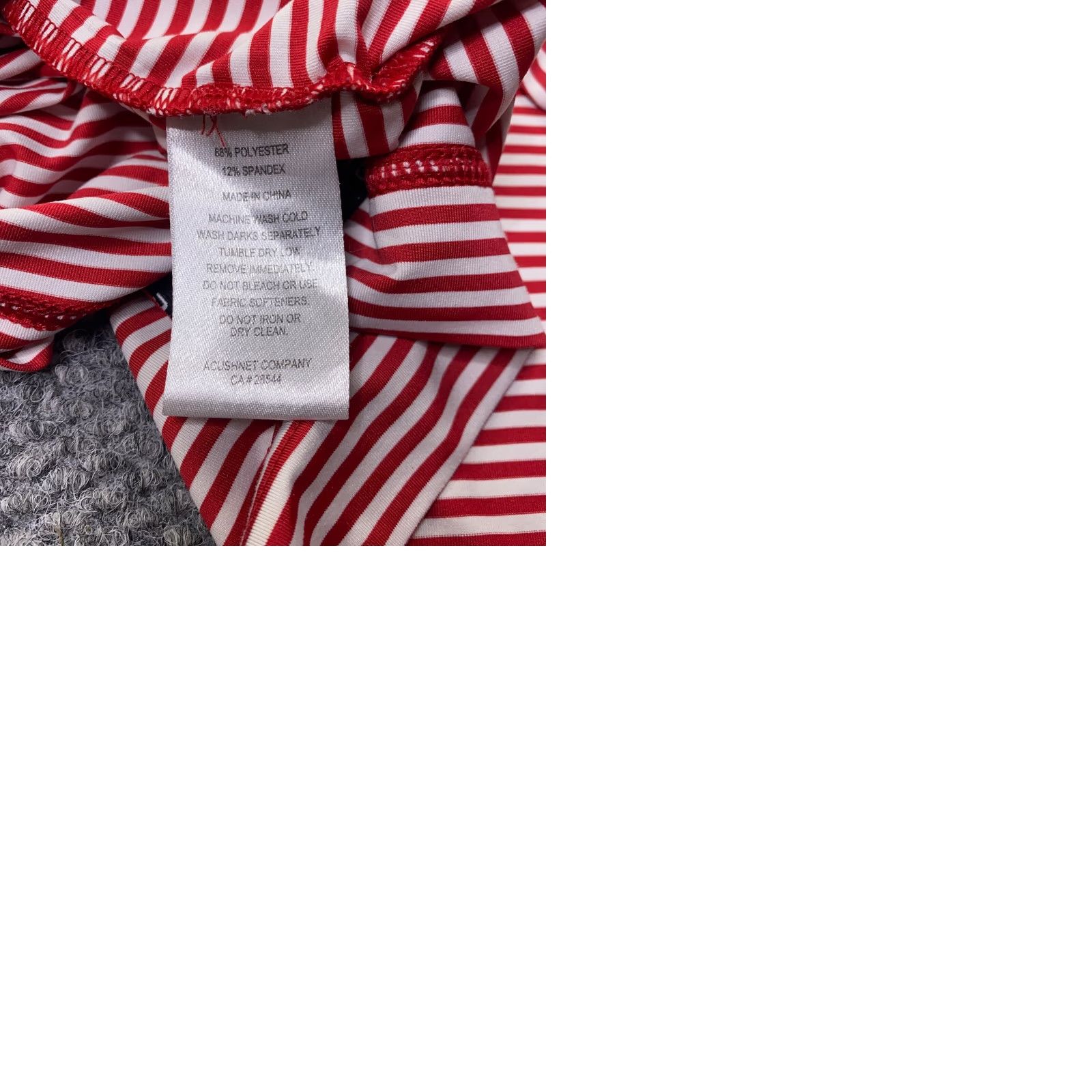Footjoy VINTAGE FJ Shirt Mens M Red Striped ProDry Lisle Polo Stafford Golf Size US M / EU 48-50 / 2 - 9 Thumbnail