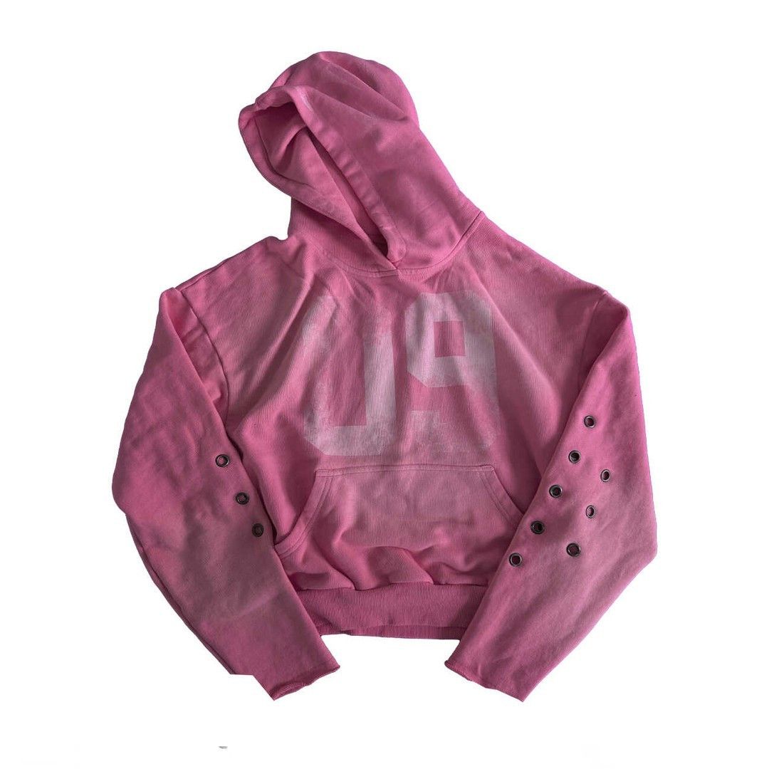 Japanese Brand Vintage Wash '09' Faded Print Pink Hoodie Size US M / EU 48-50 / 2 - 1 Thumbnail