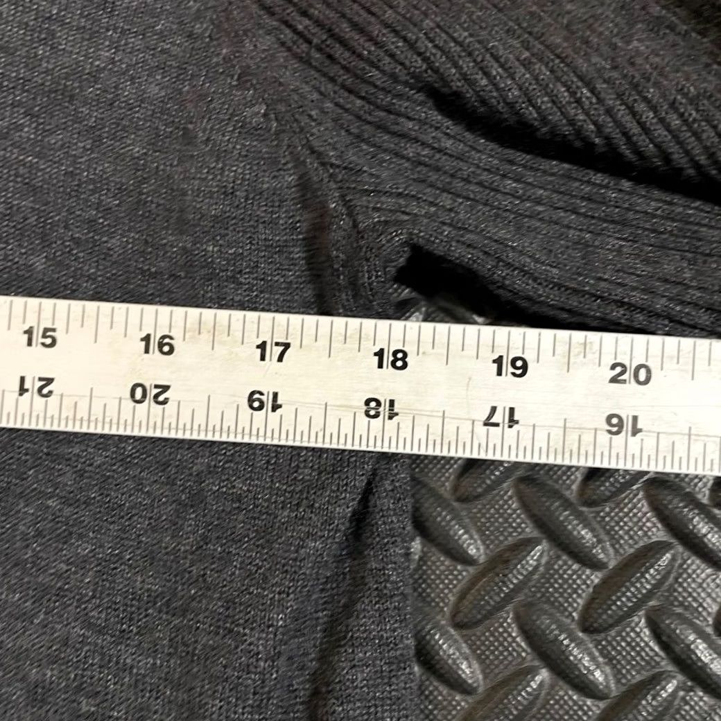 Vintage Magaschoni Women's Sweater L Gray Rayon Cashmere Blend Long Sleeve Pullover Size L / US 10 / IT 46 - 6 Thumbnail