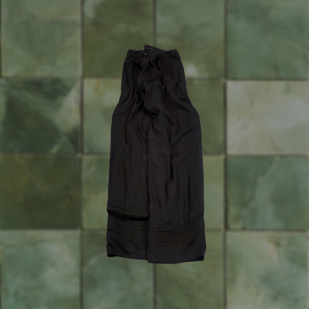 Yohji Yamamoto VINTAGE Yohji Yamamoto Baggy pants Shirt Mens 34 Black Cotton Linen Japan 90s Style Baggy Pant Size US 34 / EU 50 - 1 Thumbnail