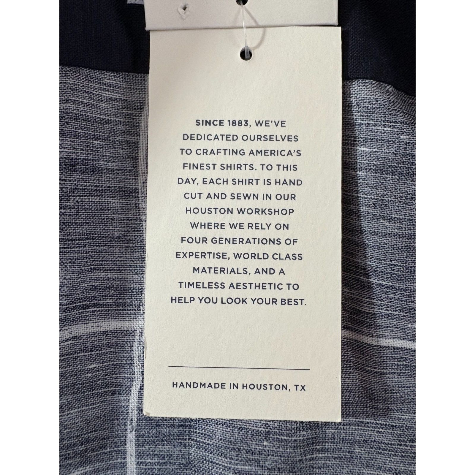 Todd Snyder Hamilton shirt Co + Todd Snyder Dress Shirt sz 16 blue white Size US M / EU 48-50 / 2 - 3 Thumbnail