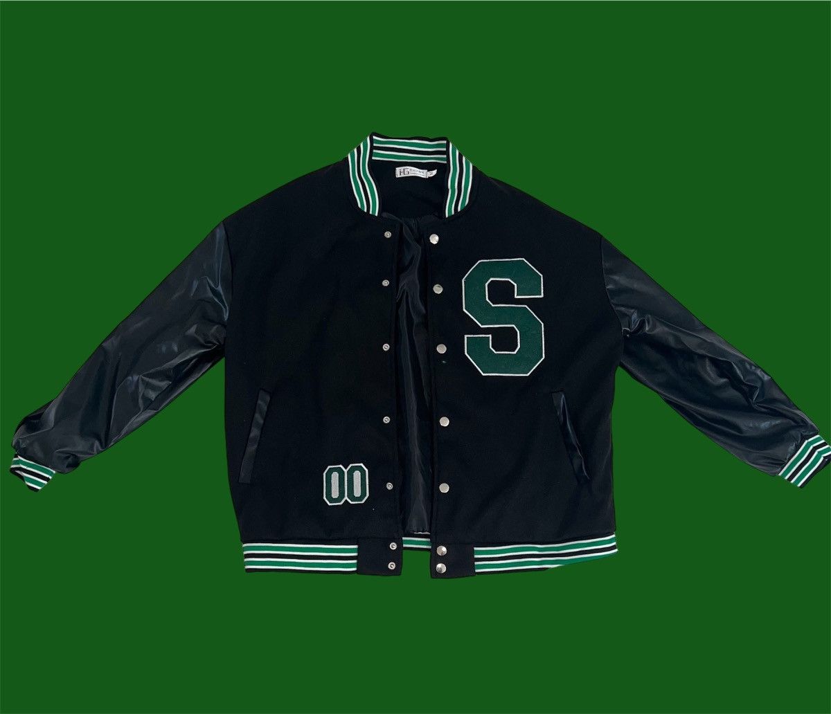 Other Green and Black Varsity Jacket Size US M / EU 48-50 / 2 - 1 Thumbnail