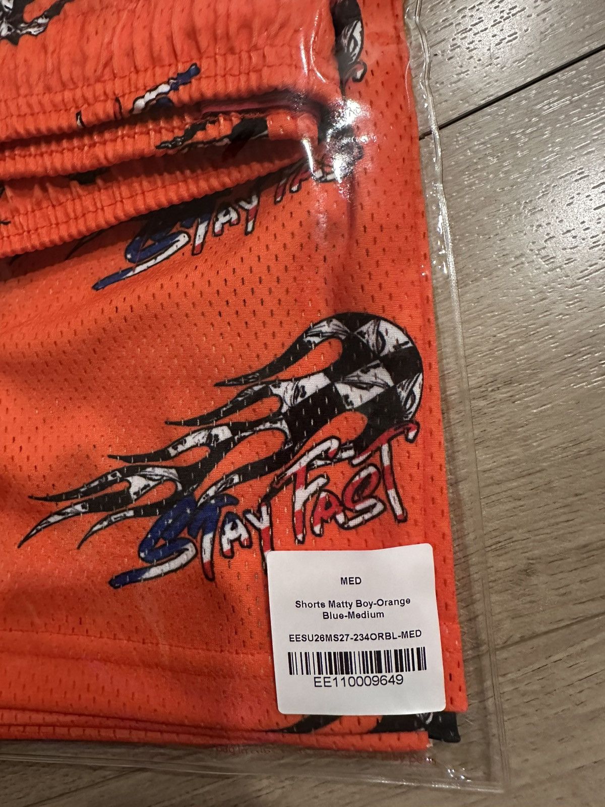 Eric Emanuel Eric Emanuel EE Matty Boy Short Orange STAY FAST Size Medium Size US 30 / EU 46 - 2 Thumbnail