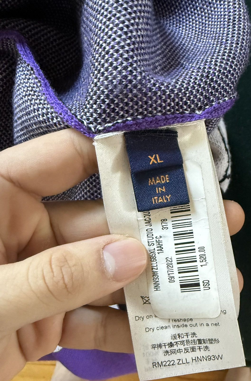 Louis Vuitton Louis Vuitton Studio Jacquard Crewneck Sweater 'Purple' Size US XL / EU 56 / 4 - 9 Thumbnail