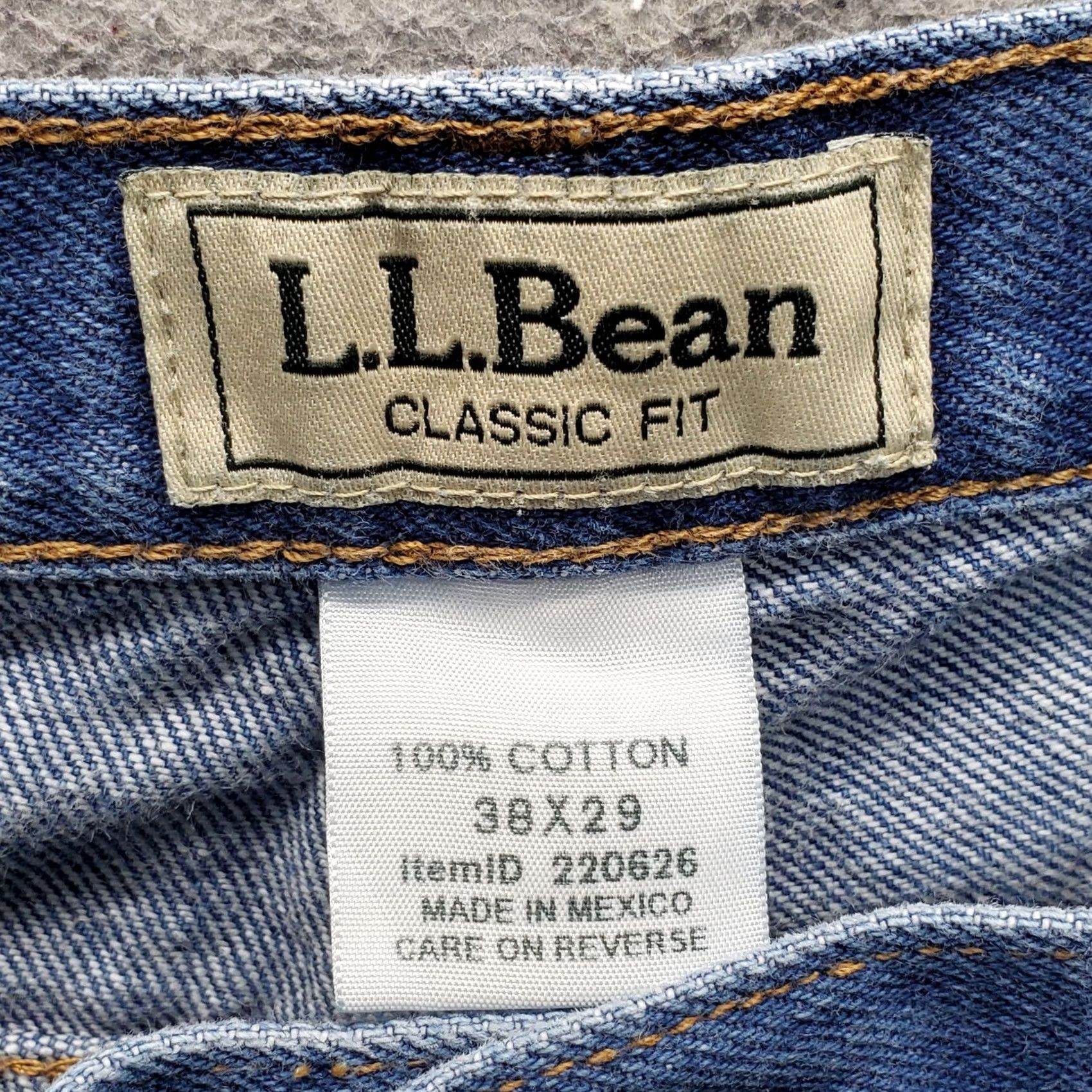 Vintage L.L. Bean Classic Fit Jeans Mens 38x29 Blue Denim Straight Stonewash Streetwear Size US 38 / EU 54 - 7 Thumbnail