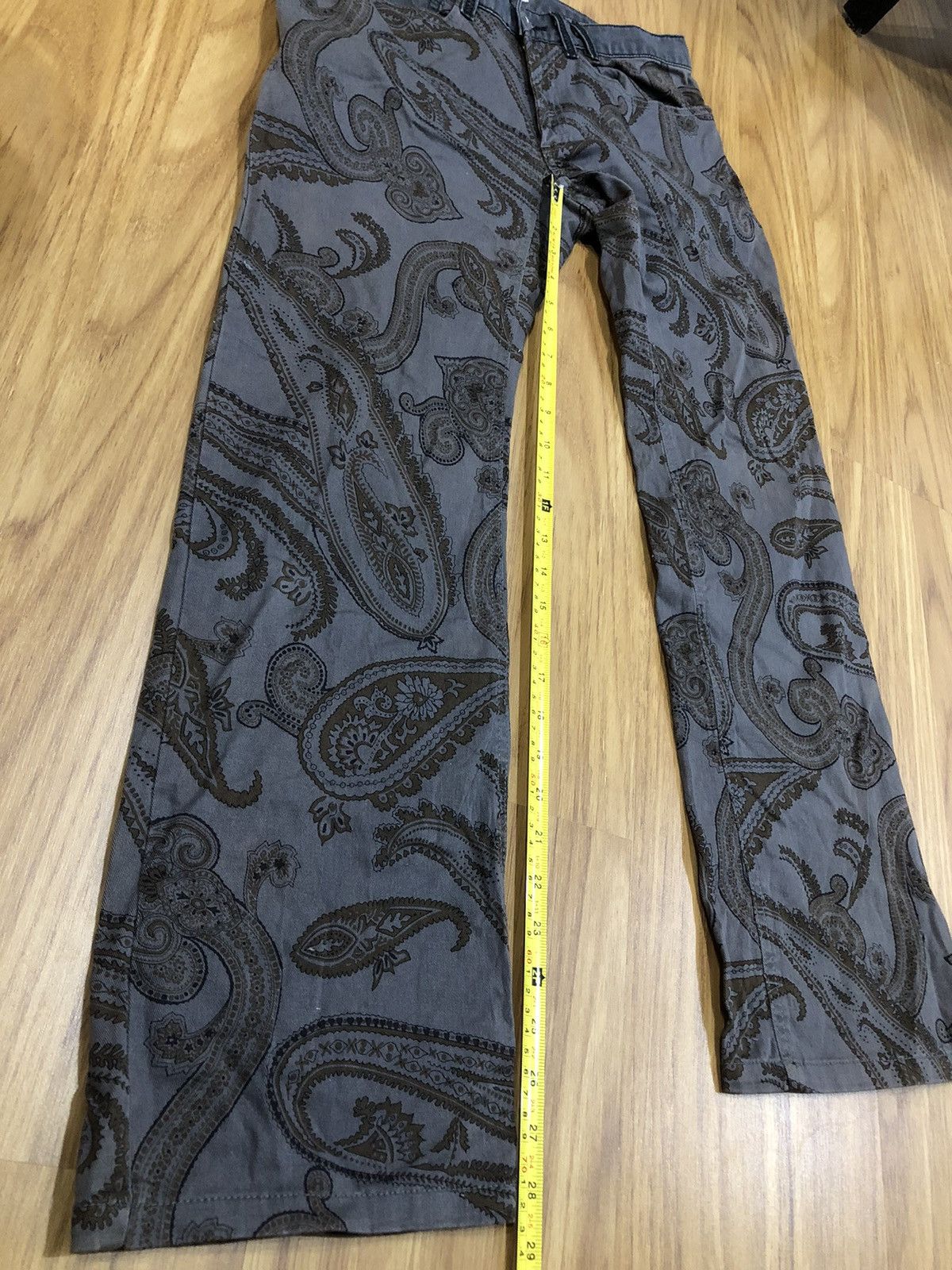 Japanese Brand Kei Hayama Plus Japanese Paisley Pant Size US 30 / EU 46 - 15 Thumbnail