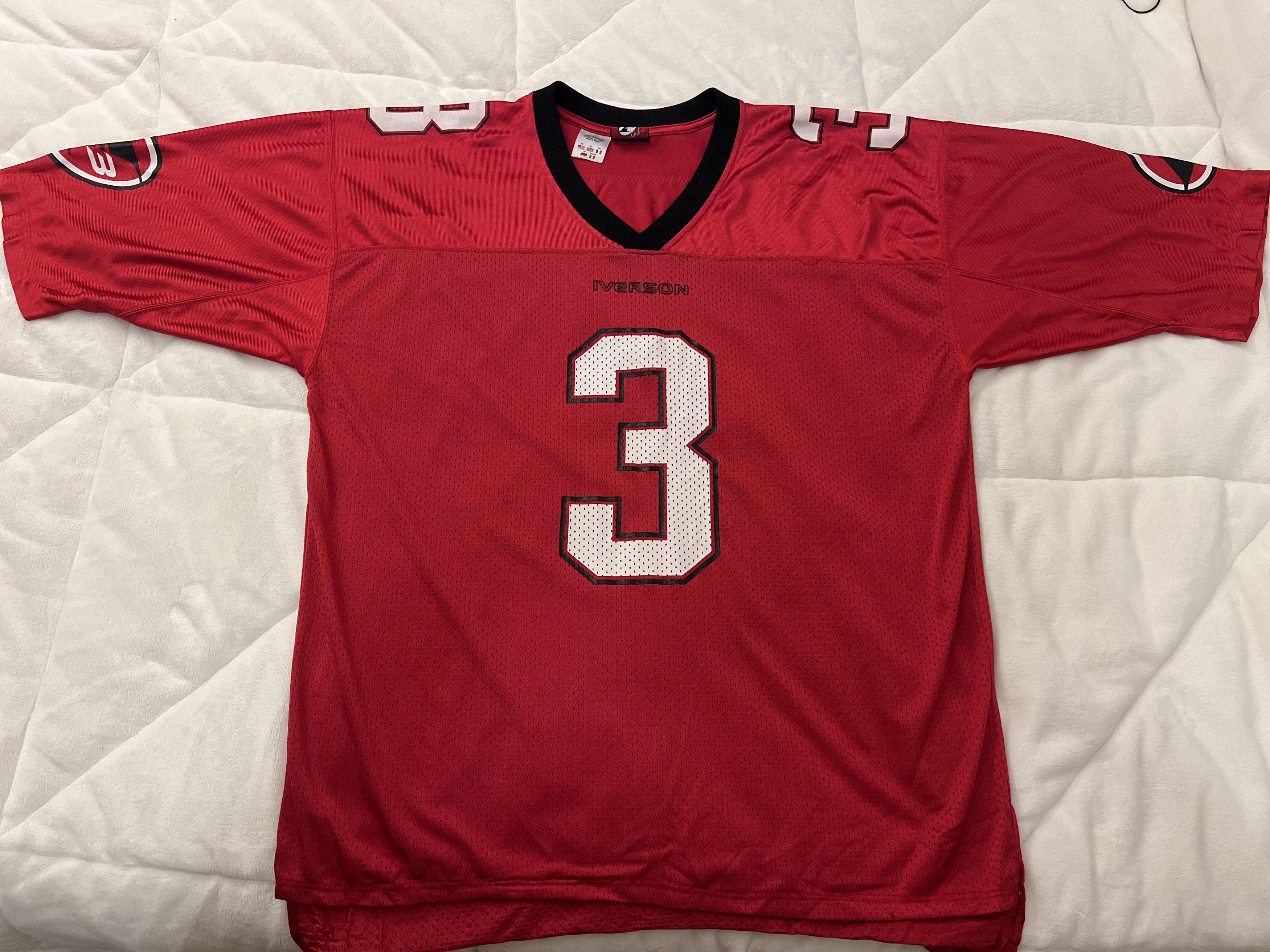 Reebok Vintage Allen Iverson Football Jersey Size US XL / EU 56 / 4 - 1 Thumbnail